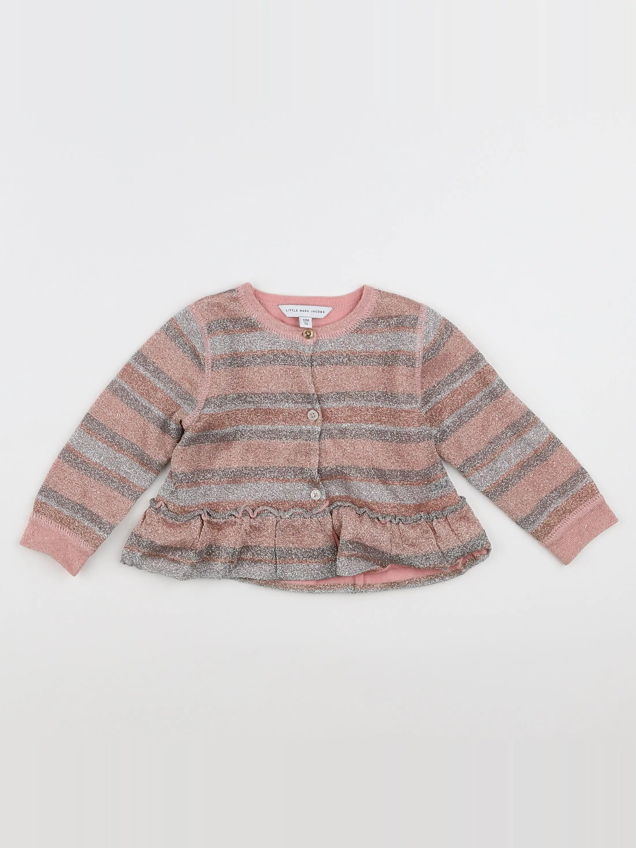 Little marc jacobs - gilet rose - 12 mois