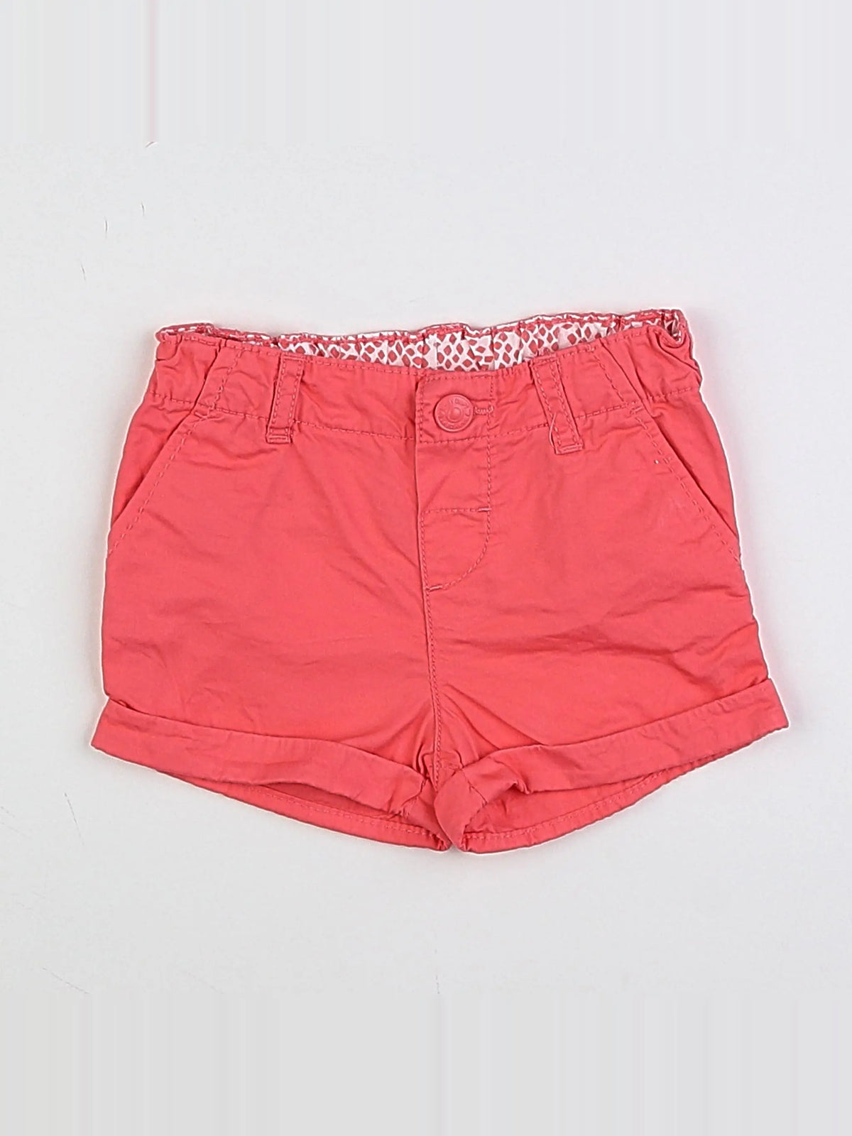 H&M - short rose - 6/9 mois