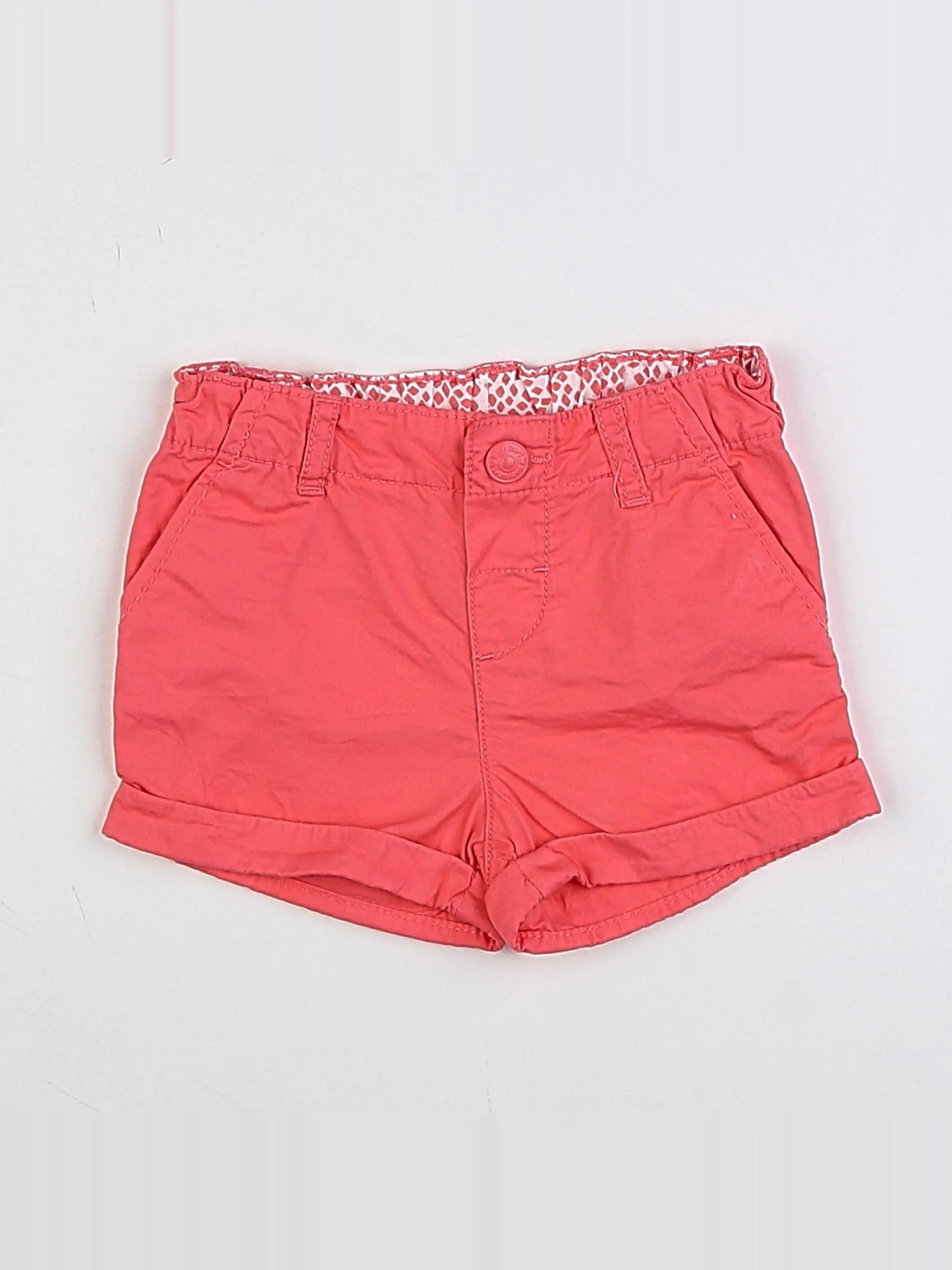 H&M - short rose - 6/9 mois