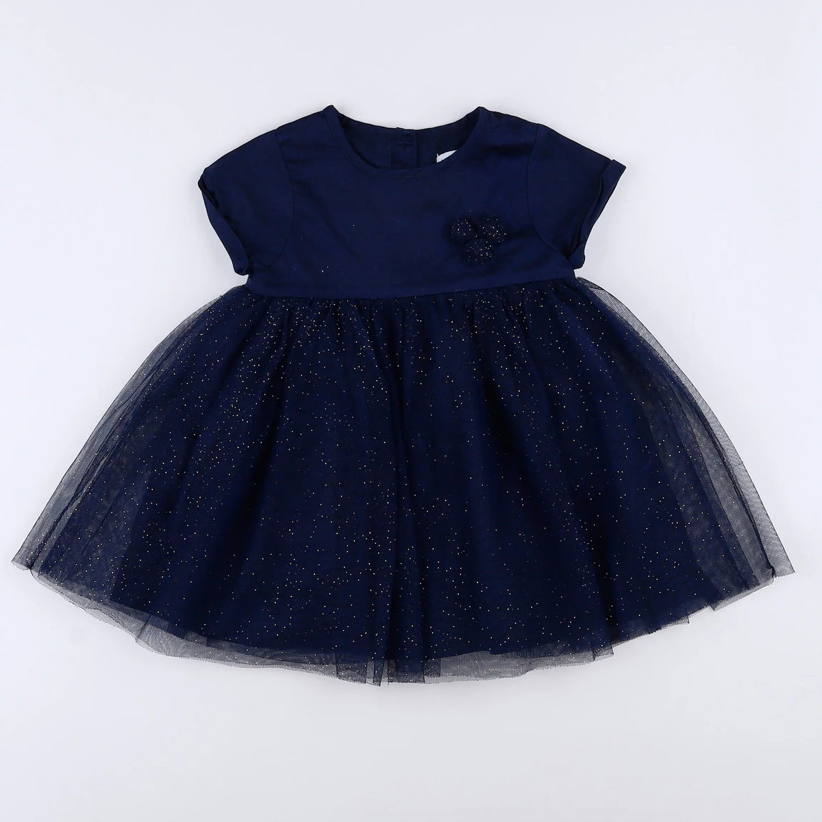 Vertbaudet - robe bleu - 12 mois