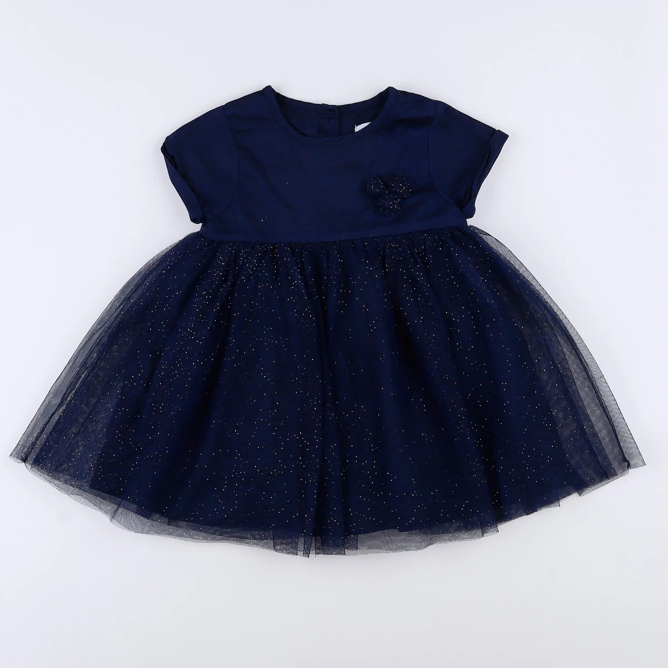 Vertbaudet - robe bleu - 12 mois