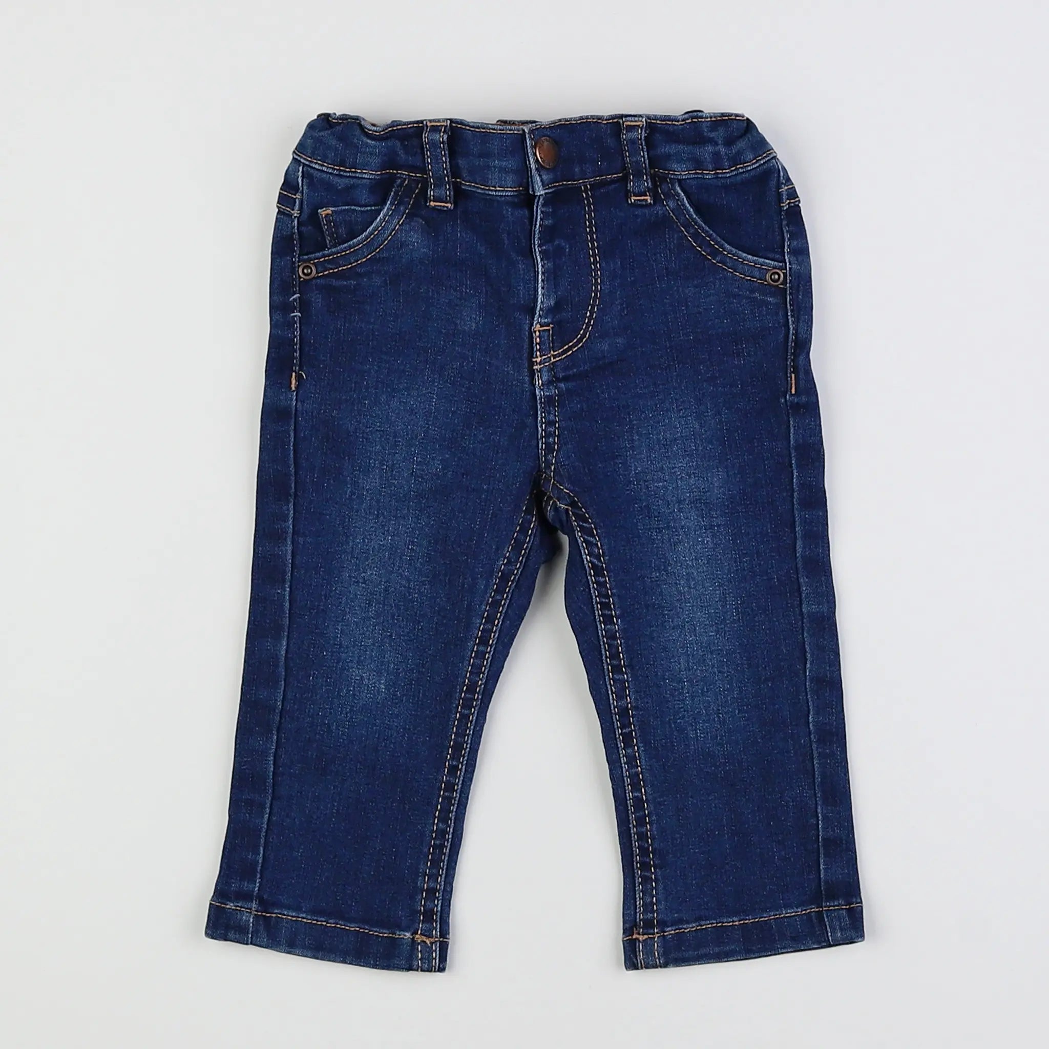 Vertbaudet - jean bleu - 9 mois