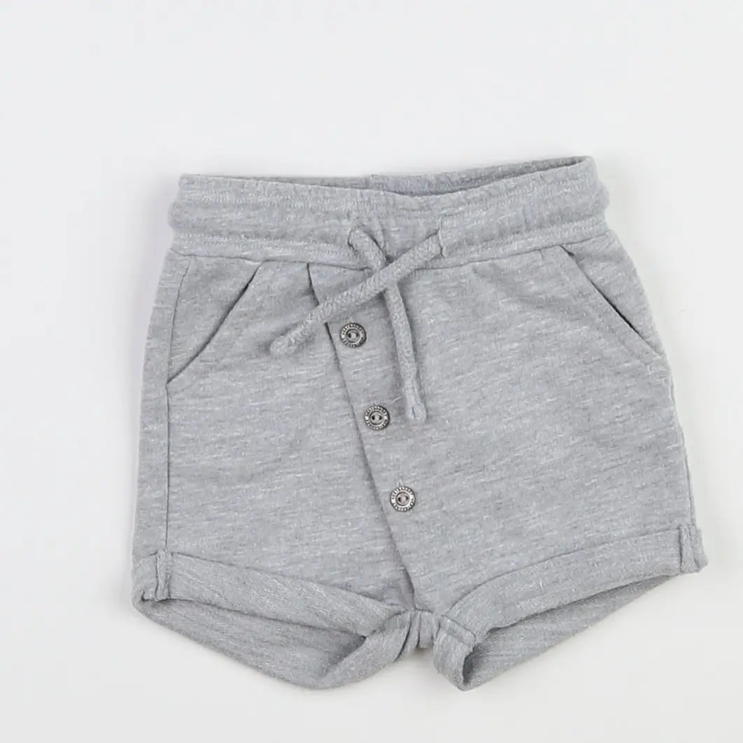 Vertbaudet - short gris - 3 mois