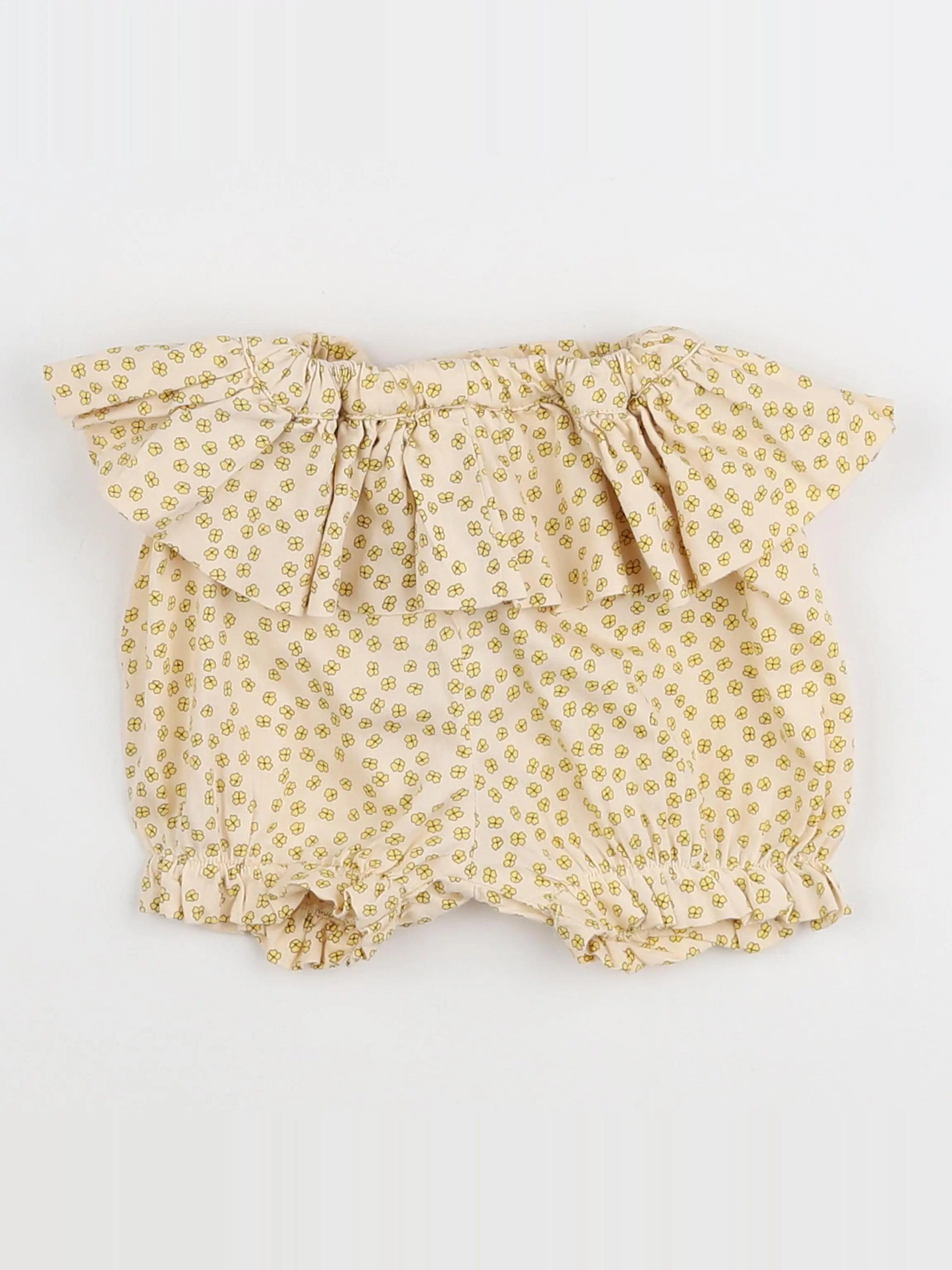 Konges slojd - short volants au dos beige - 9 mois