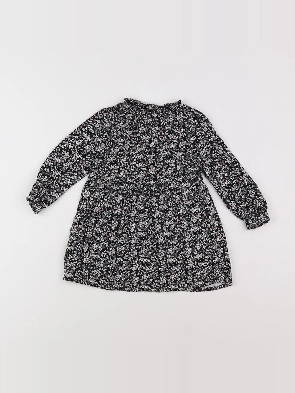 IKKS - robe noir, rose - 18 mois