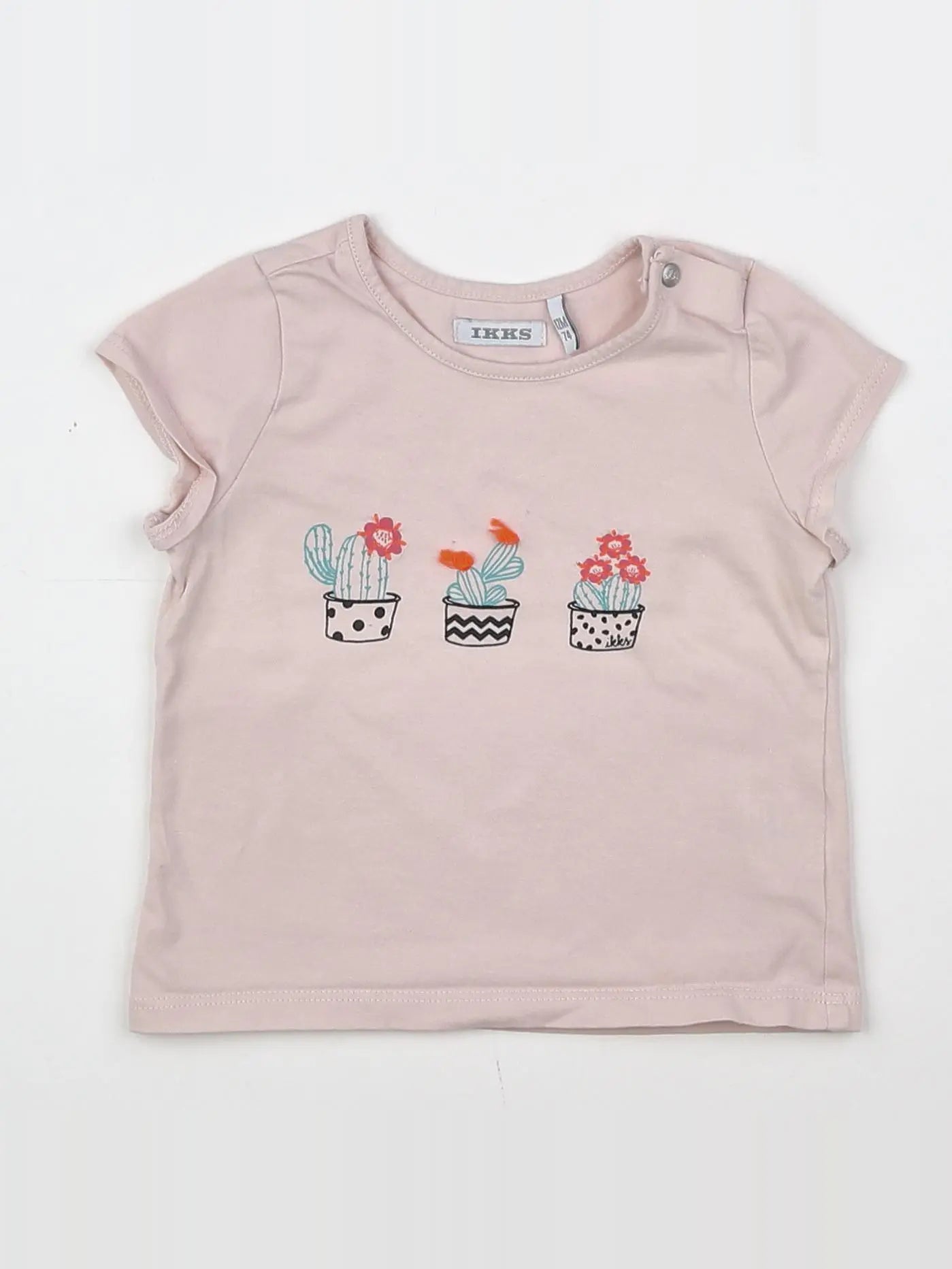 IKKS - tee-shirt rose - 12 mois