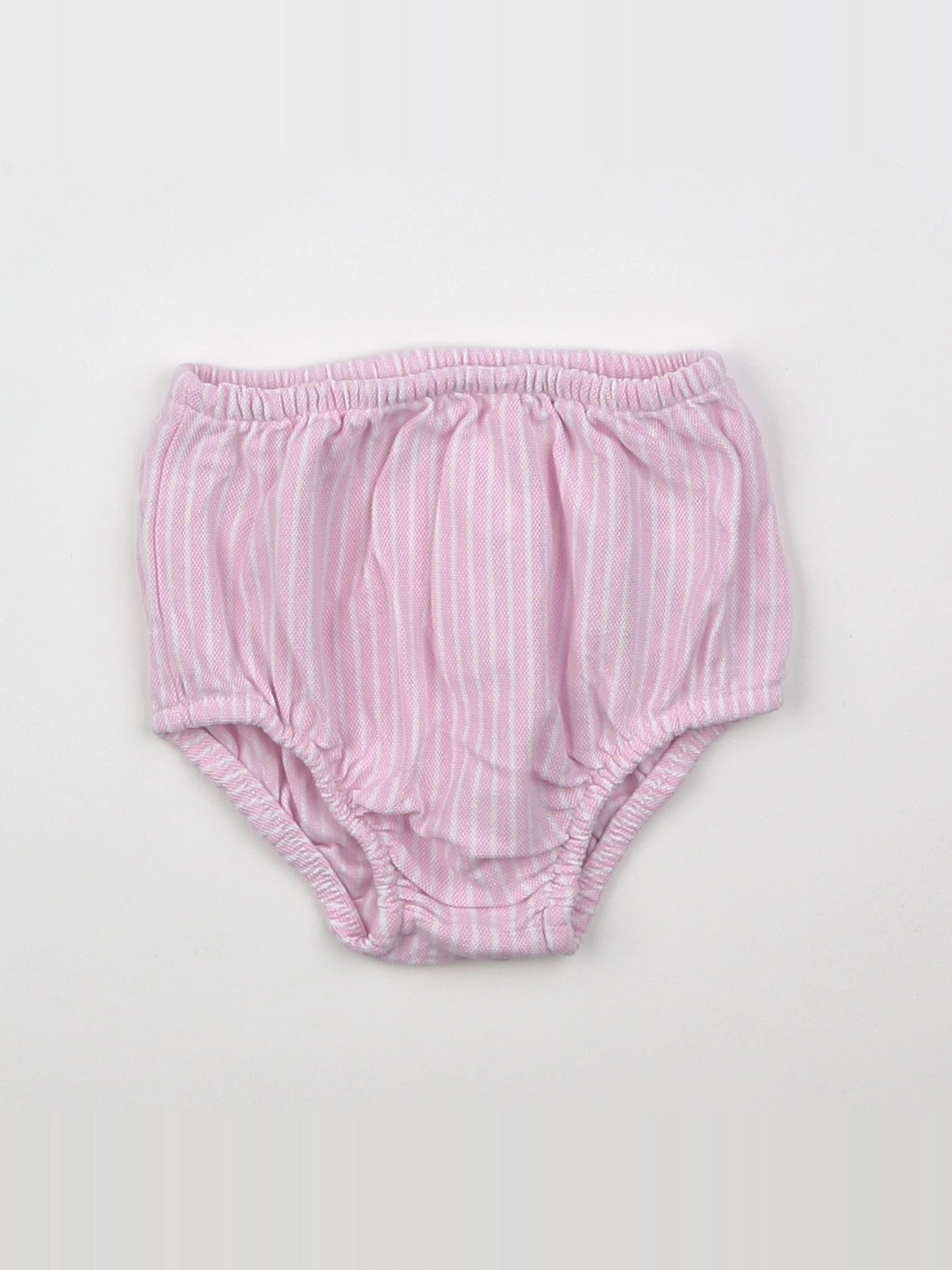 Ralph Lauren - bloomer blanc, rose - 6 mois