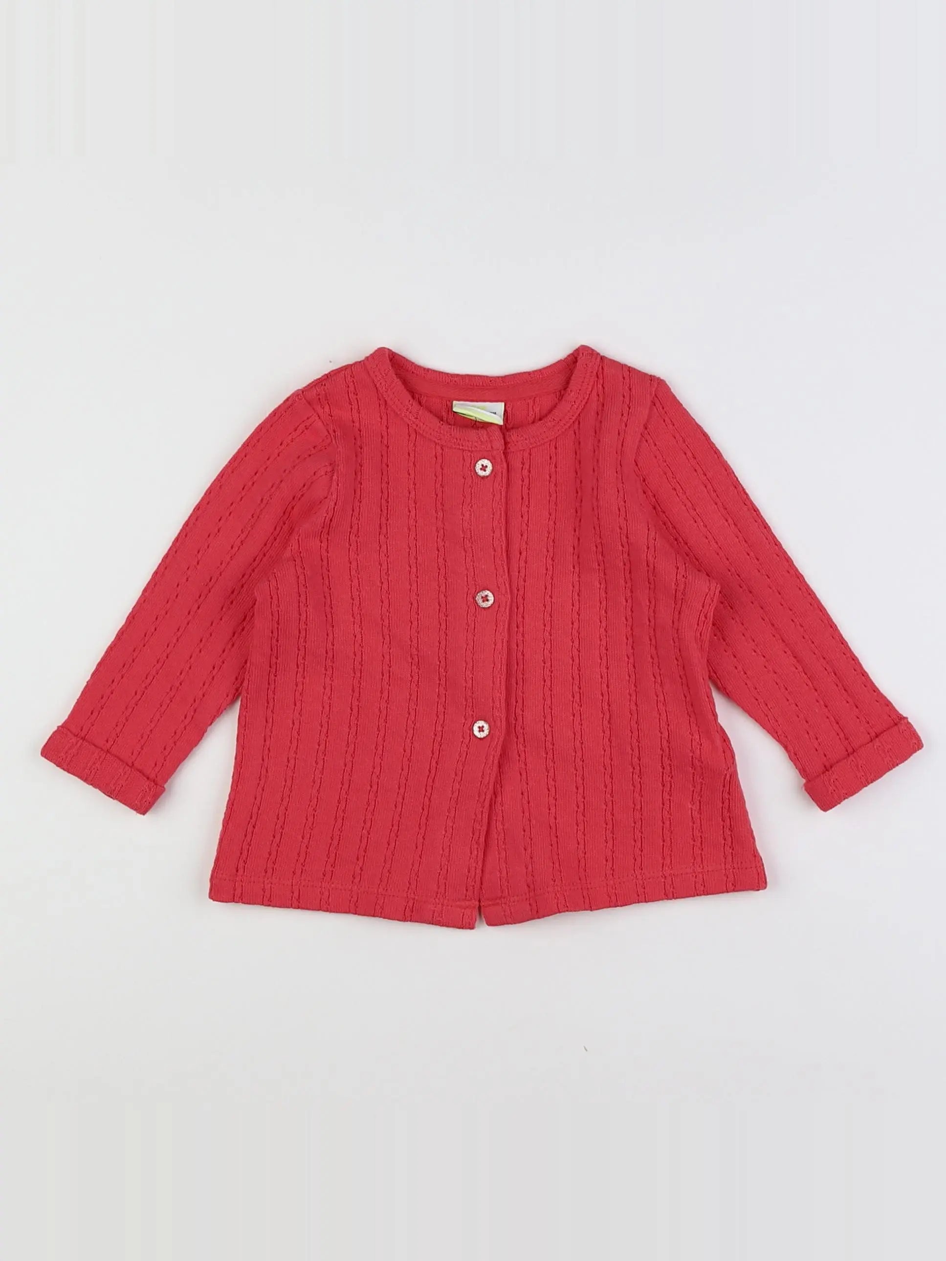 Tape à l'oeil - gilet rose - 6 mois