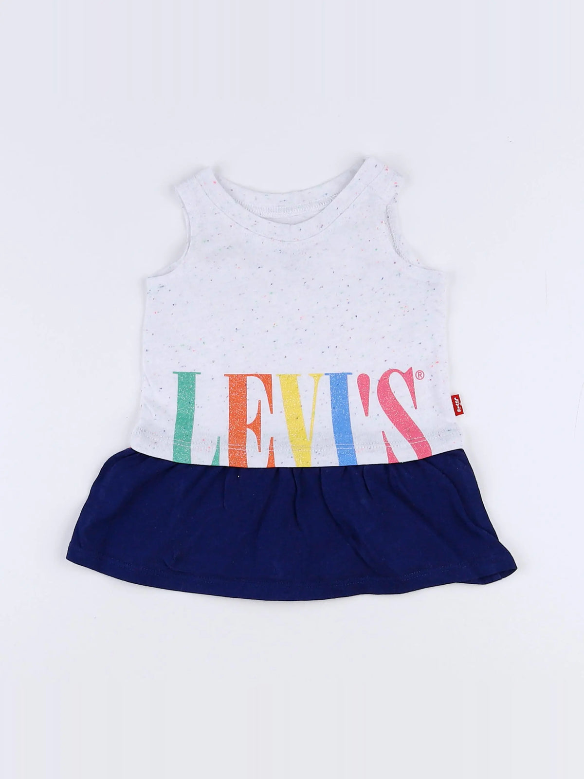 Levi's - robe blanc, bleu - 3 mois