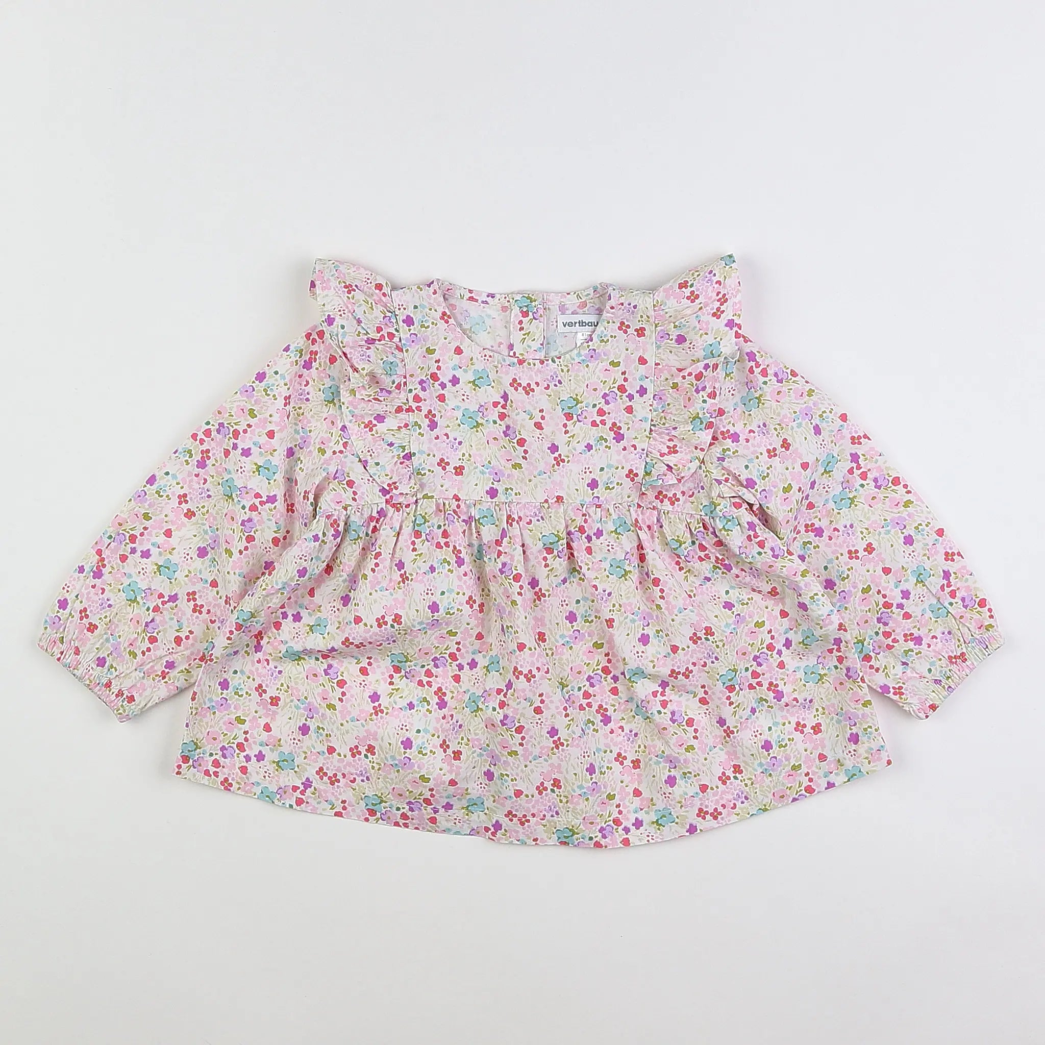 Vertbaudet - blouse multicolore - 18 mois