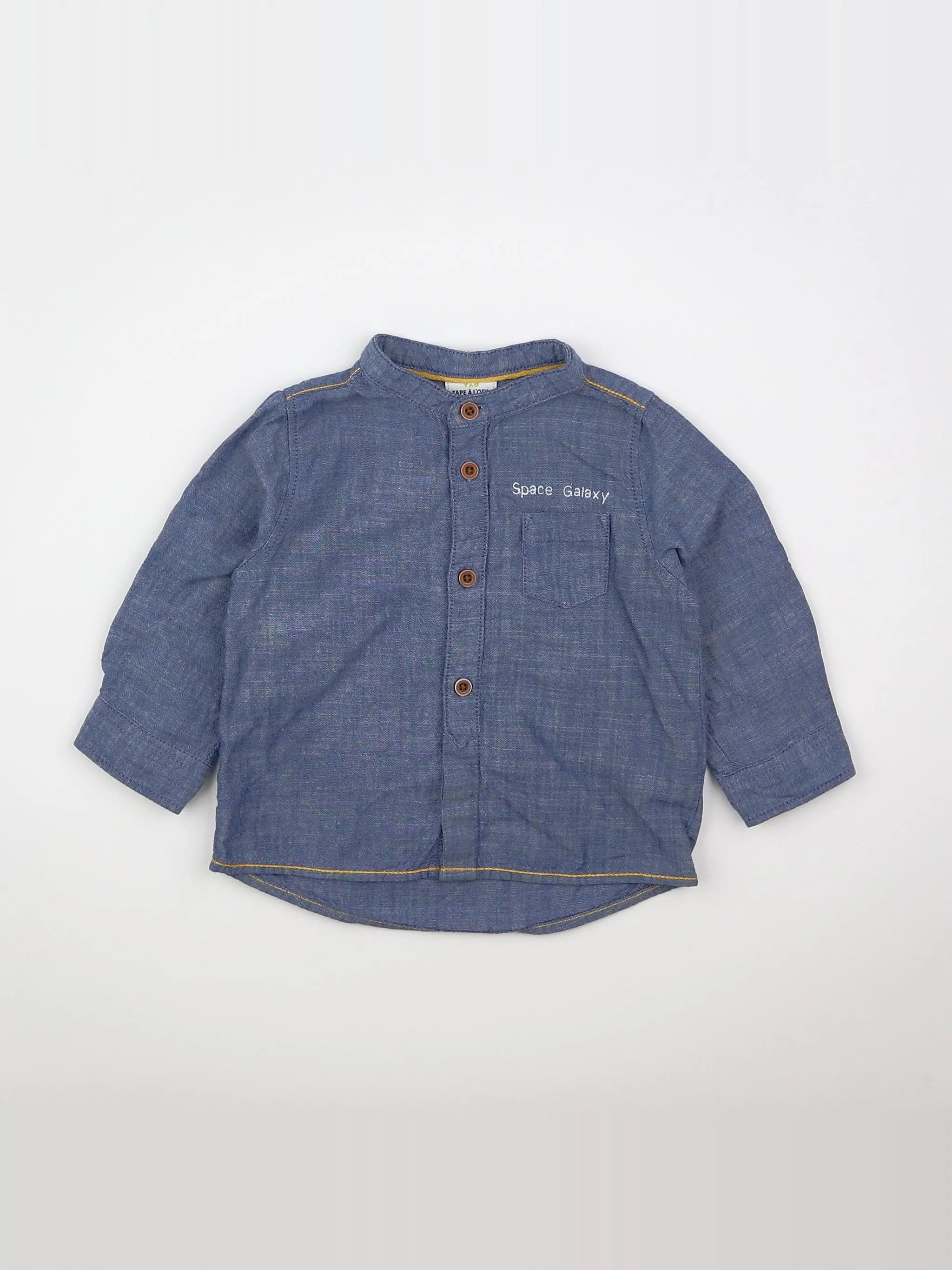 Tape à l'oeil - chemise bleu - 12 mois