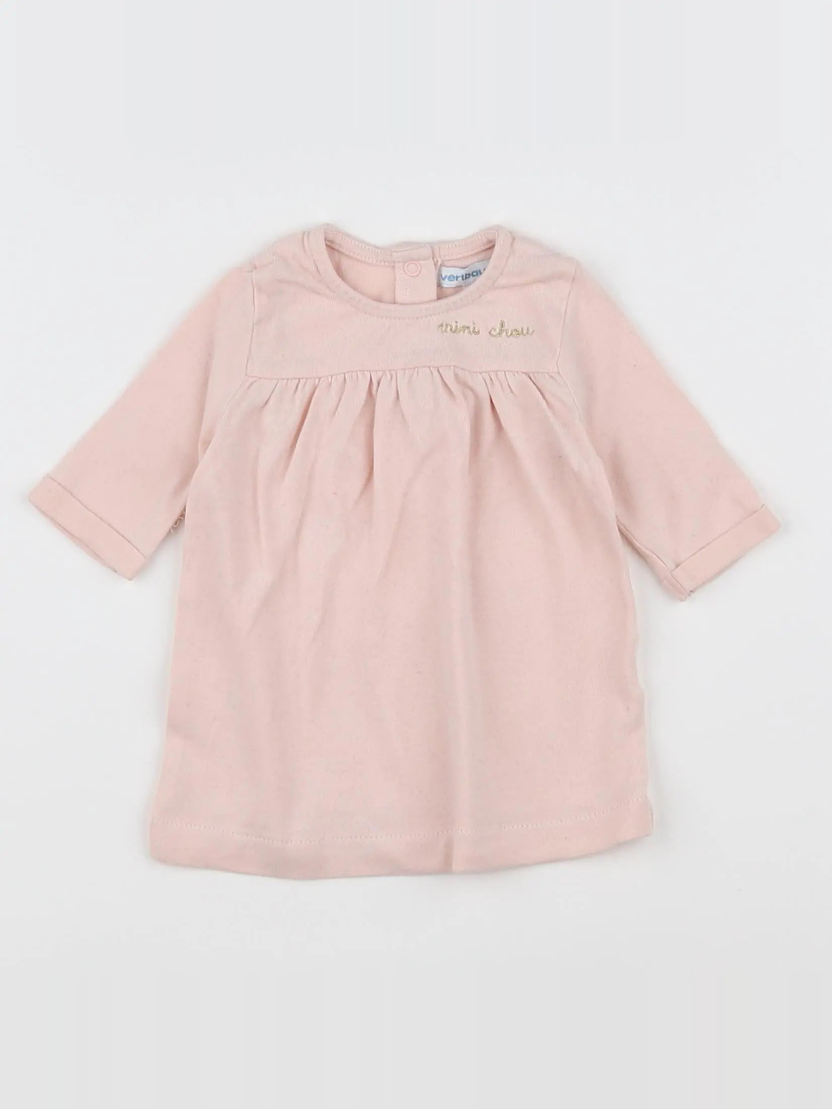 Vertbaudet - robe rose - 1 mois