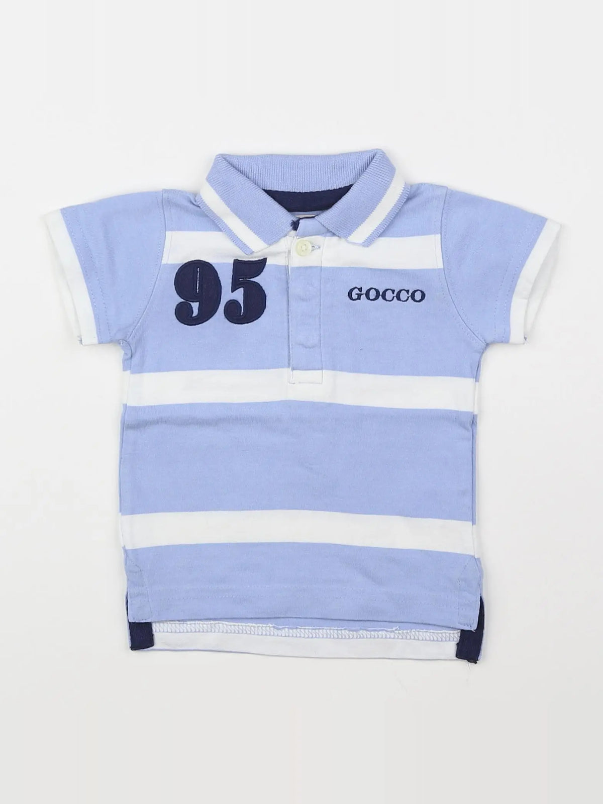 Gocco - polo bleu - 3/6 mois