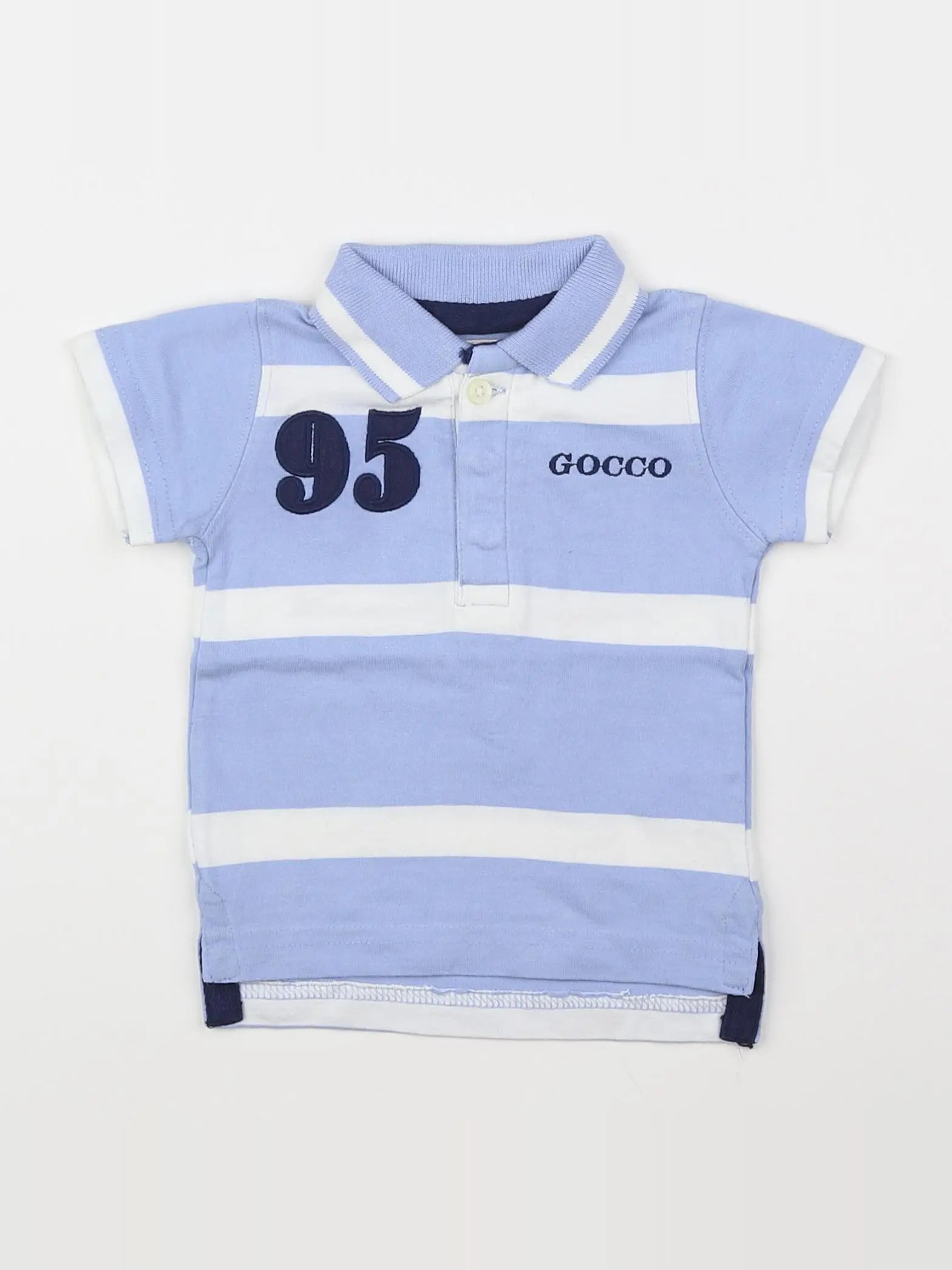 Gocco - polo bleu - 3/6 mois