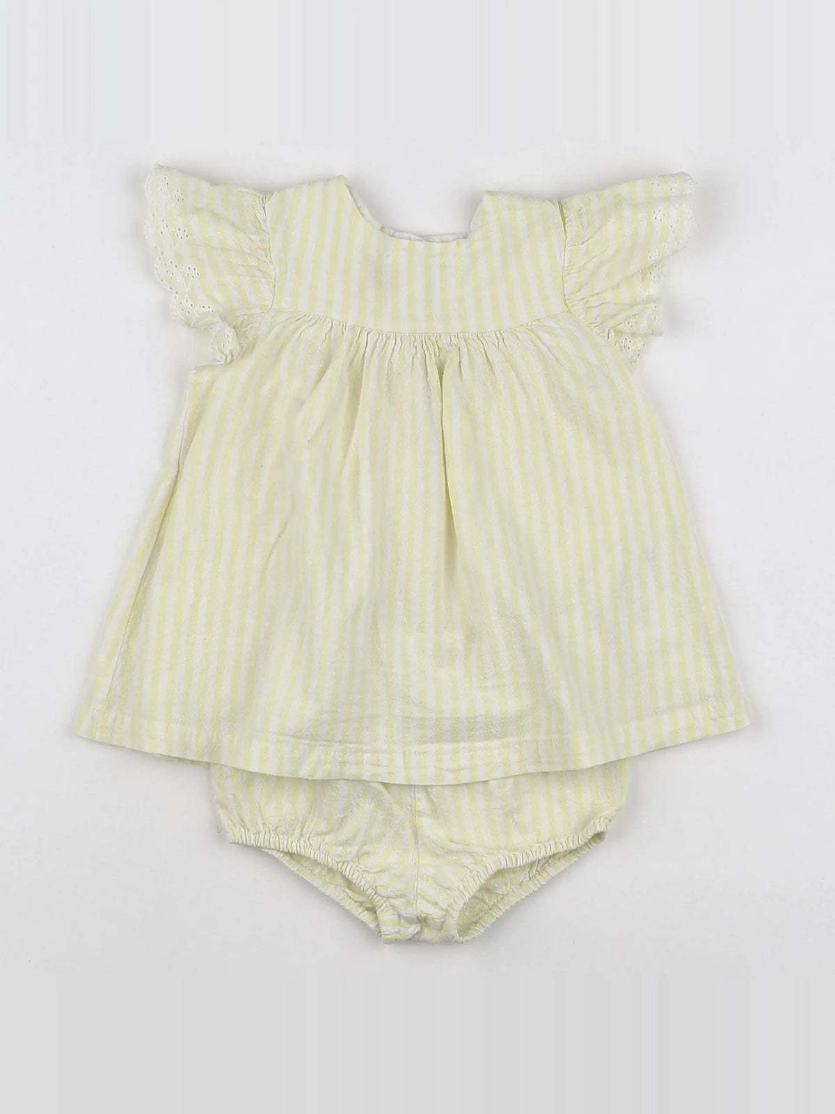 Vertbaudet - robe jaune - 9 mois
