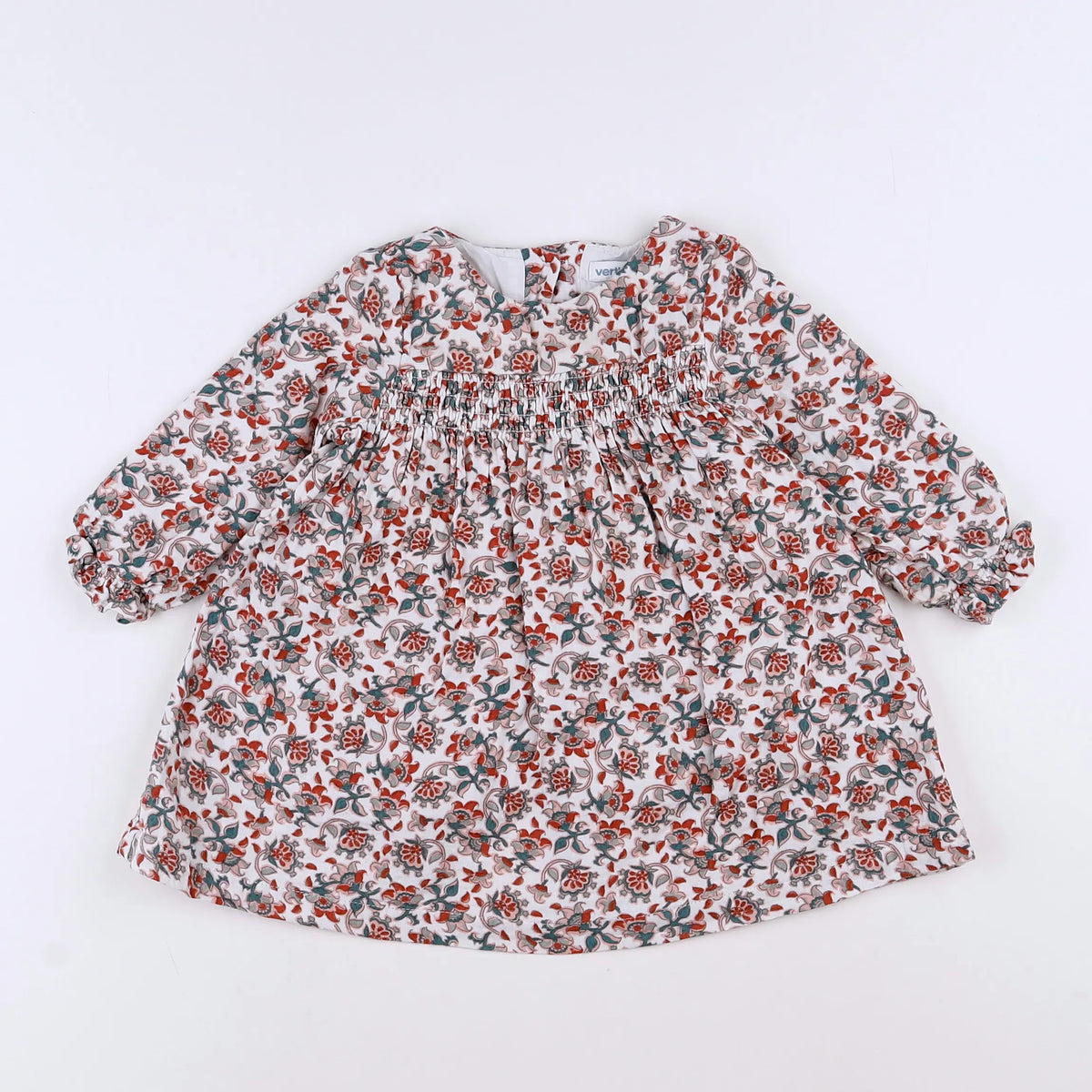 Vertbaudet - robe blanc - 9 mois