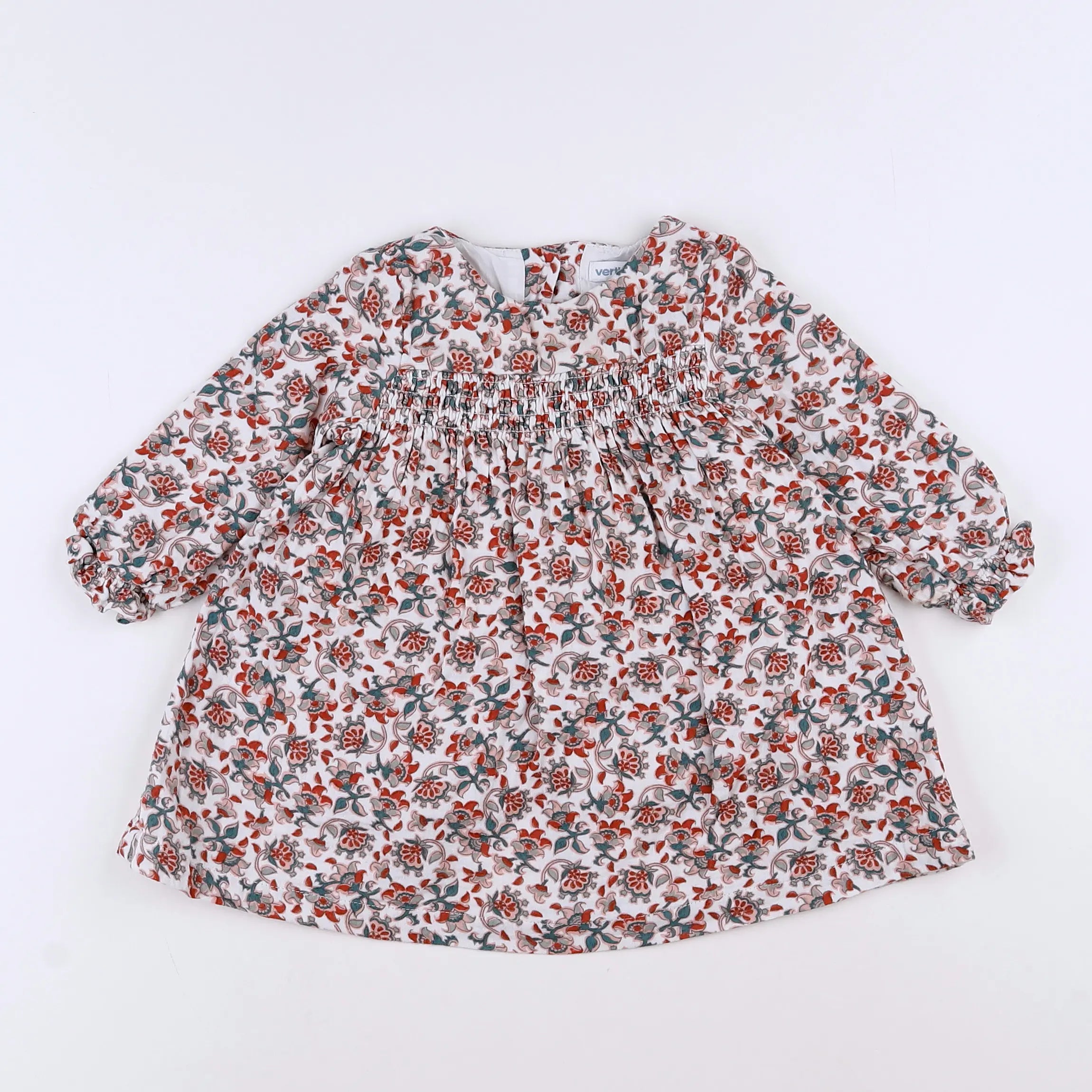 Vertbaudet - robe blanc - 9 mois