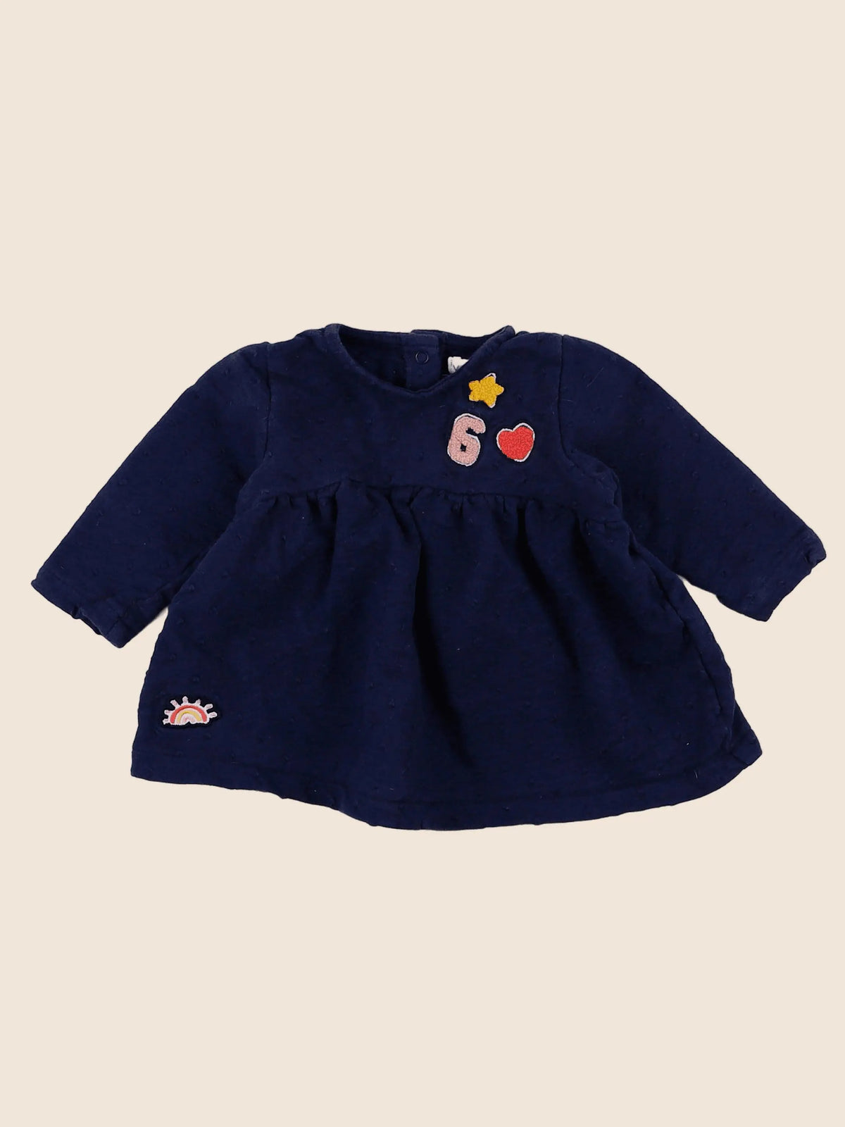 Vertbaudet - robe bleu - 3 mois