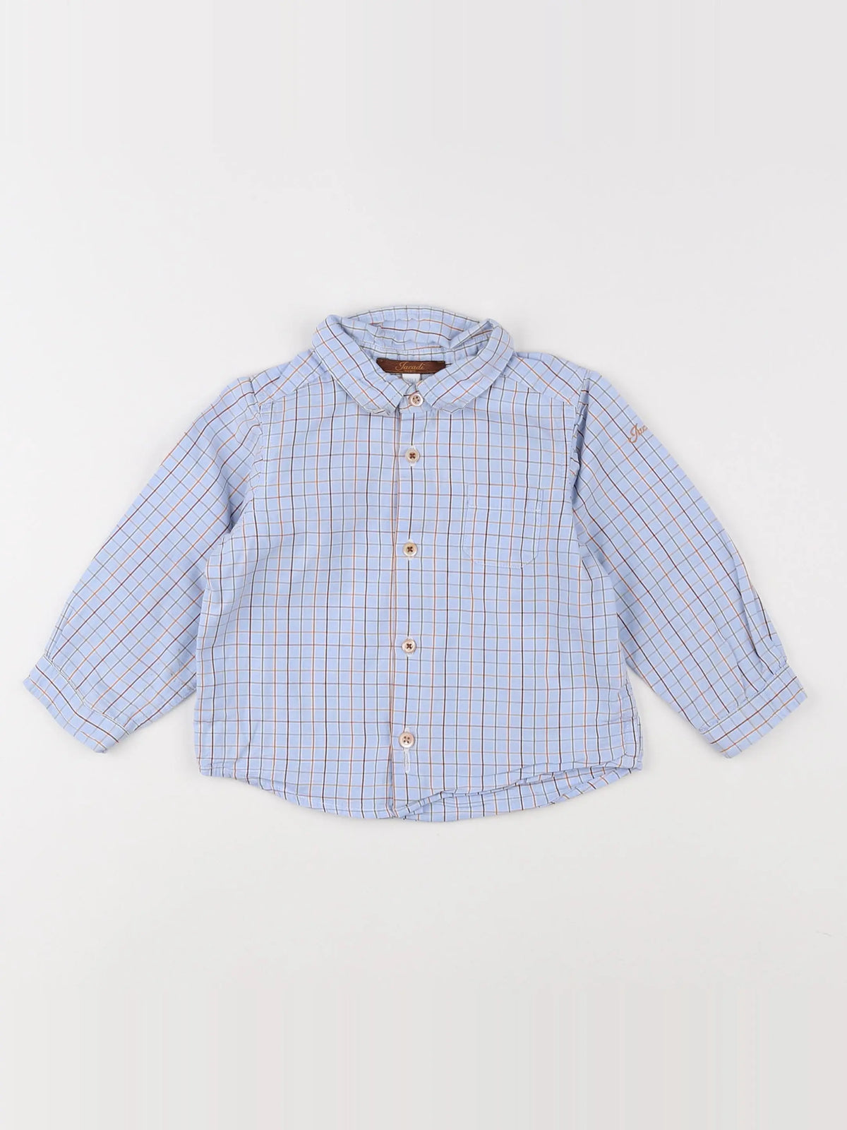 Jacadi - chemise bleu - 12 mois