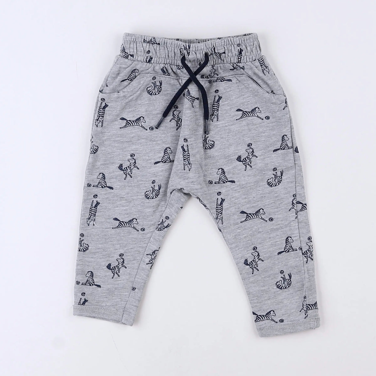 Vertbaudet - jogging gris, bleu - 3 mois