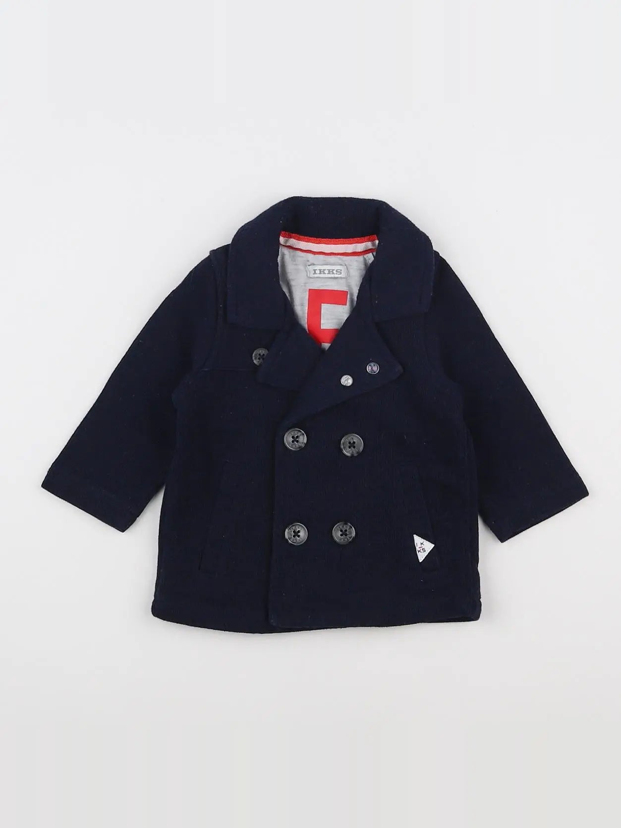 IKKS - veste imprimé au dos bleu - 6 mois