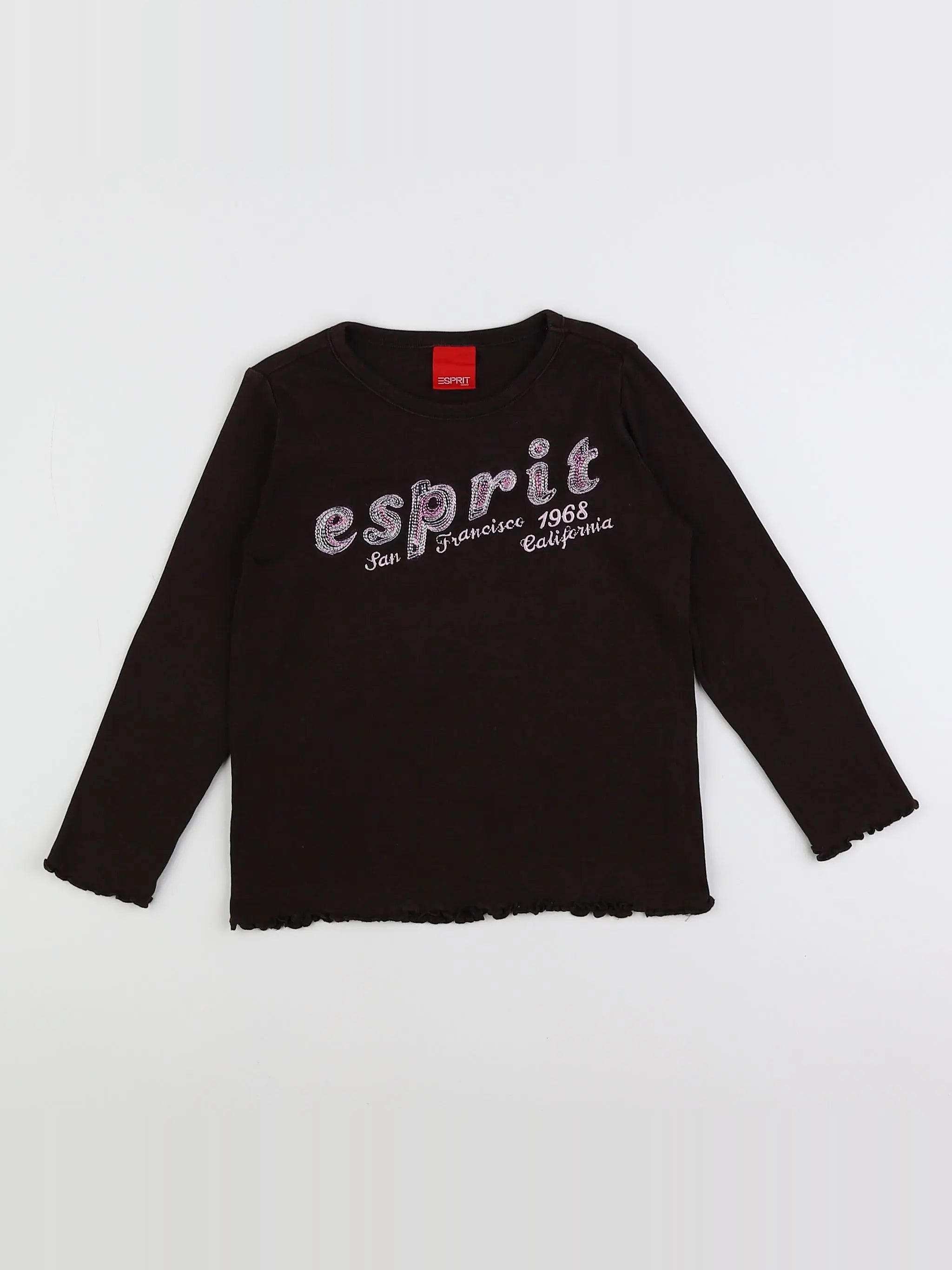 Esprit - tee-shirt marron - 4/5 ans