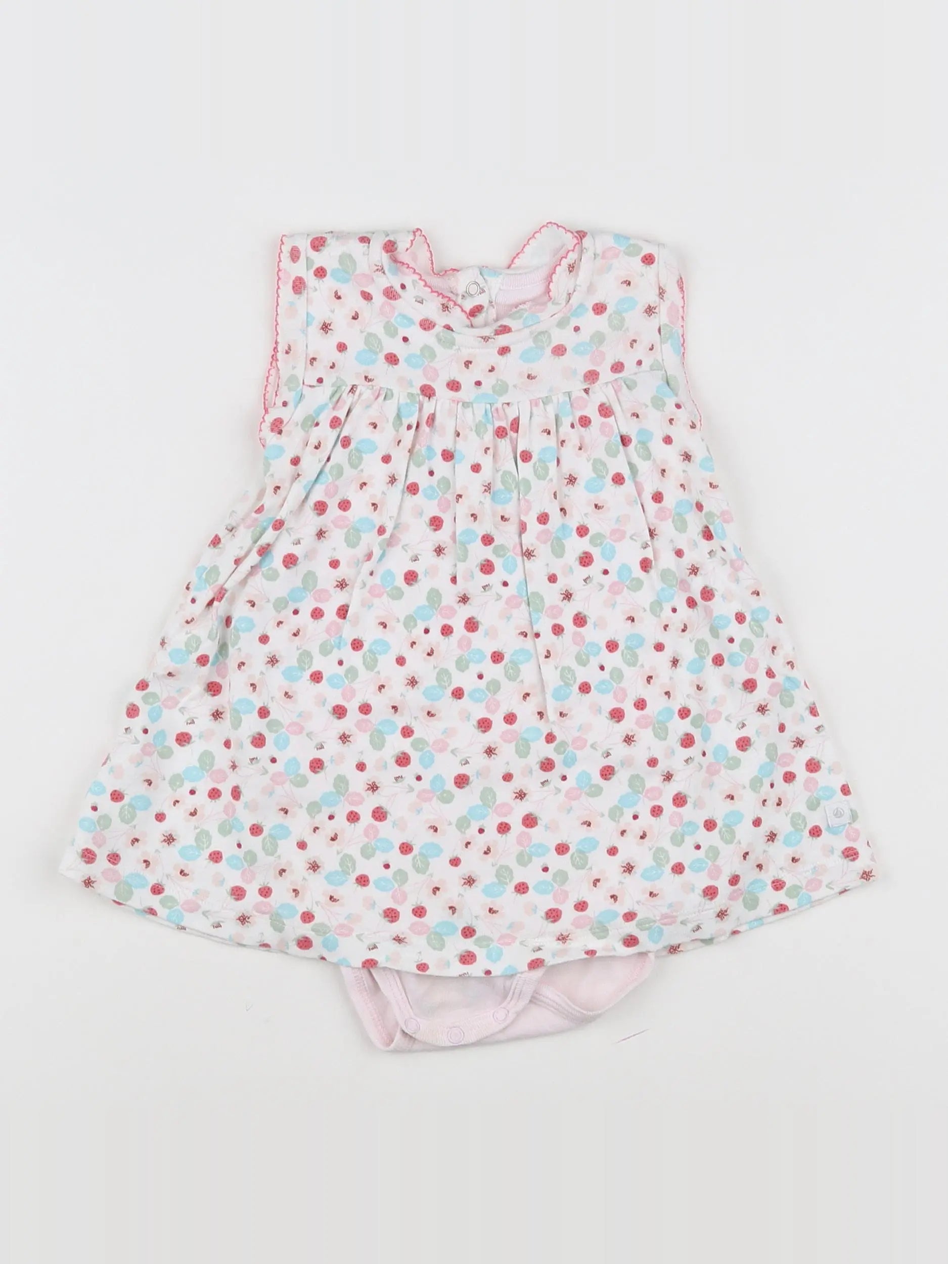 Petit Bateau - robe multicolore - 12 mois