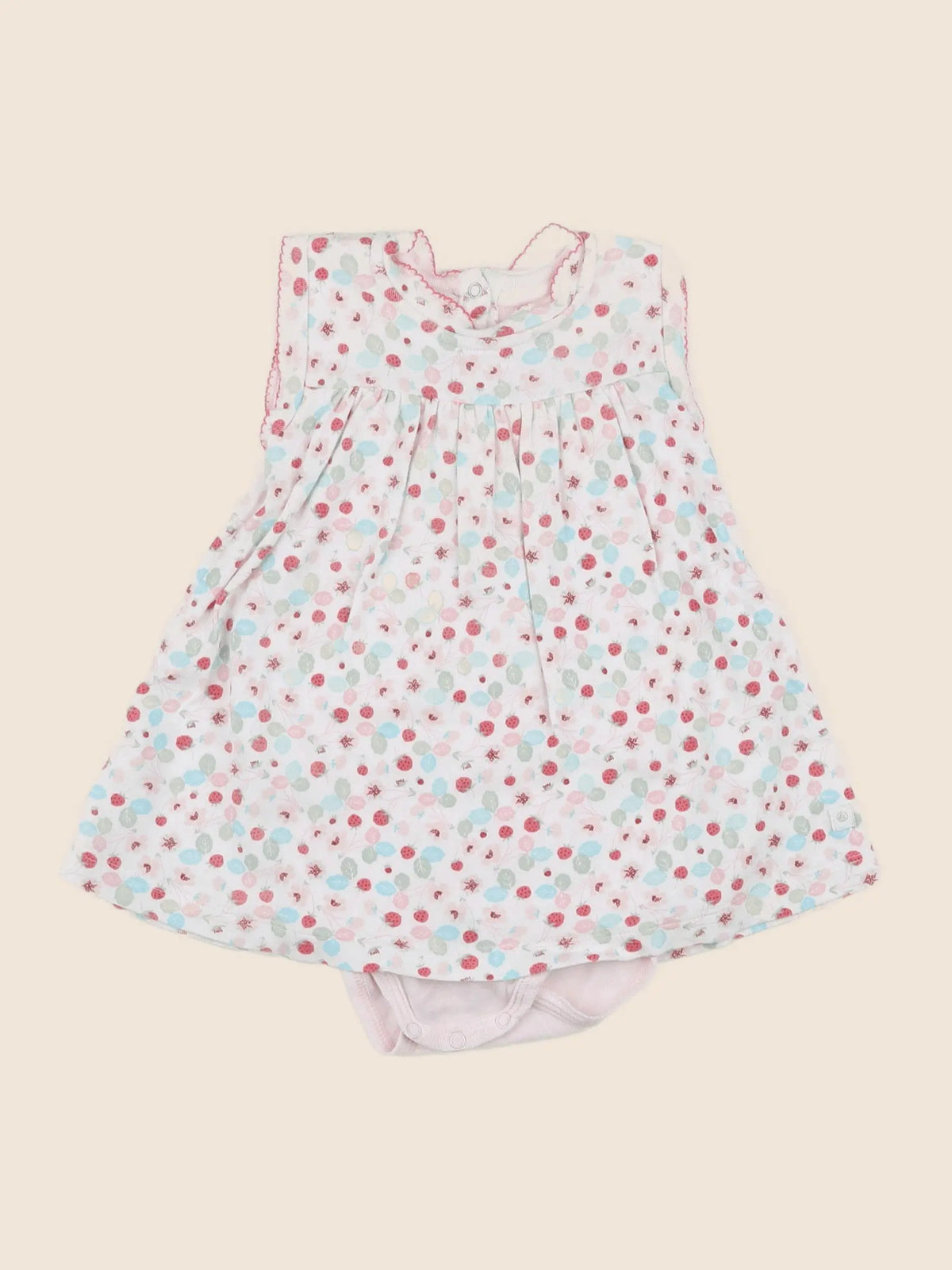 Petit Bateau - robe multicolore - 12 mois