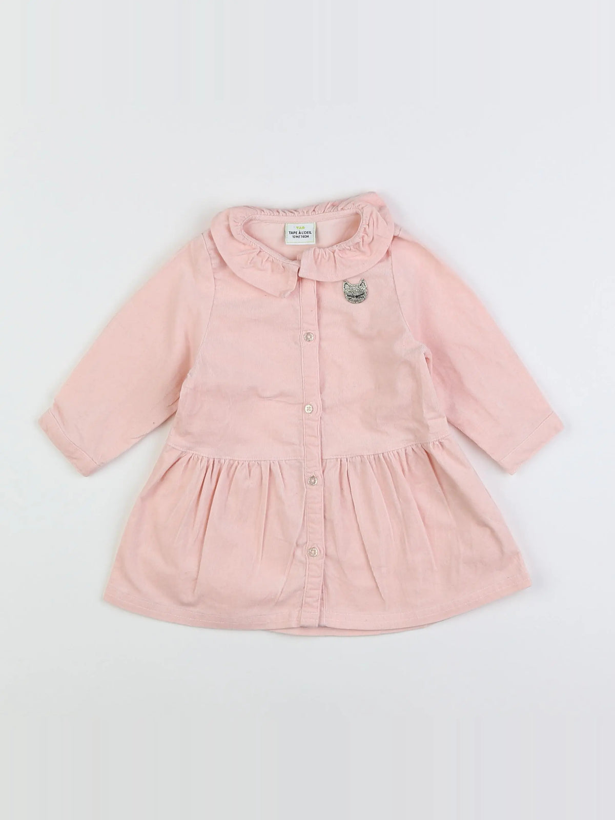 Tape à l'oeil - robe rose - 12 mois