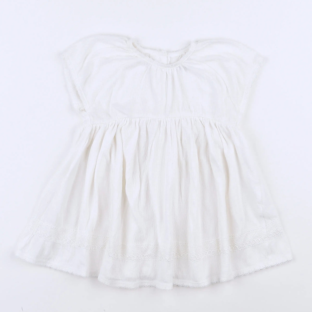Vertbaudet - robe blanc - 9 mois