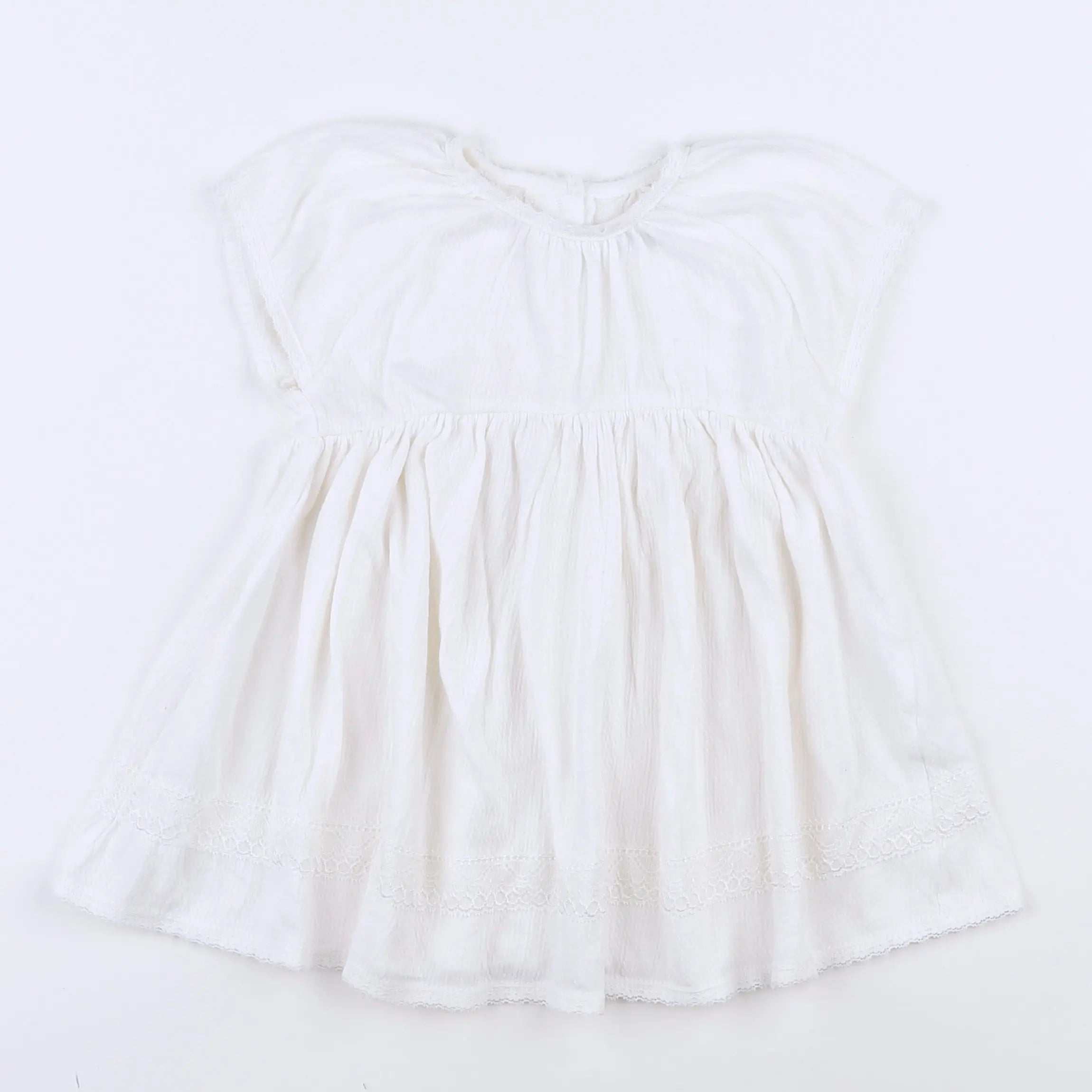 Vertbaudet - robe blanc - 9 mois