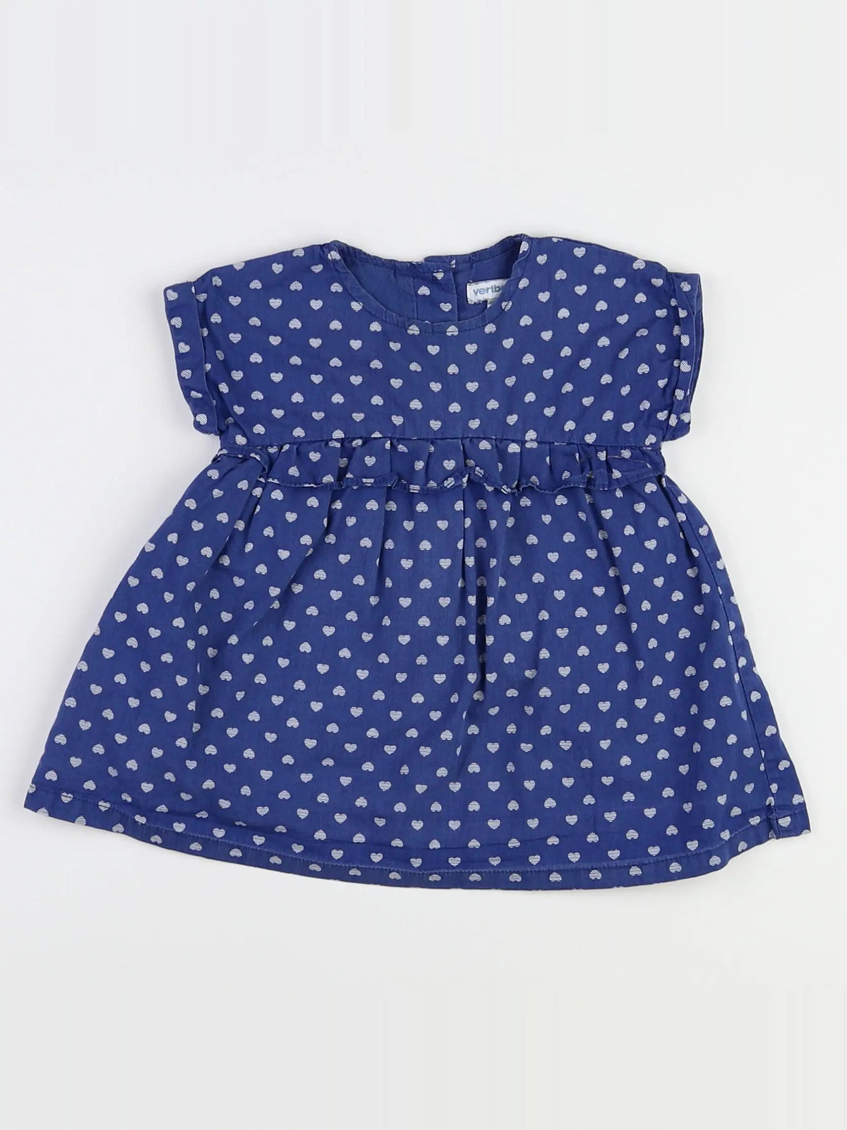 Vertbaudet - robe bleu - 9 mois