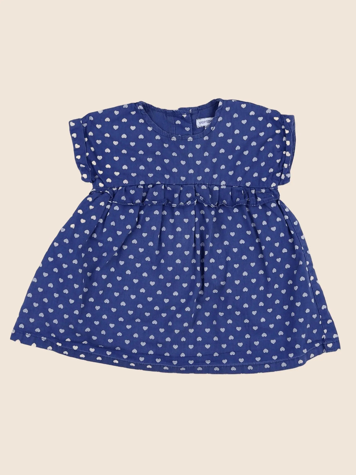 Vertbaudet - robe bleu - 9 mois