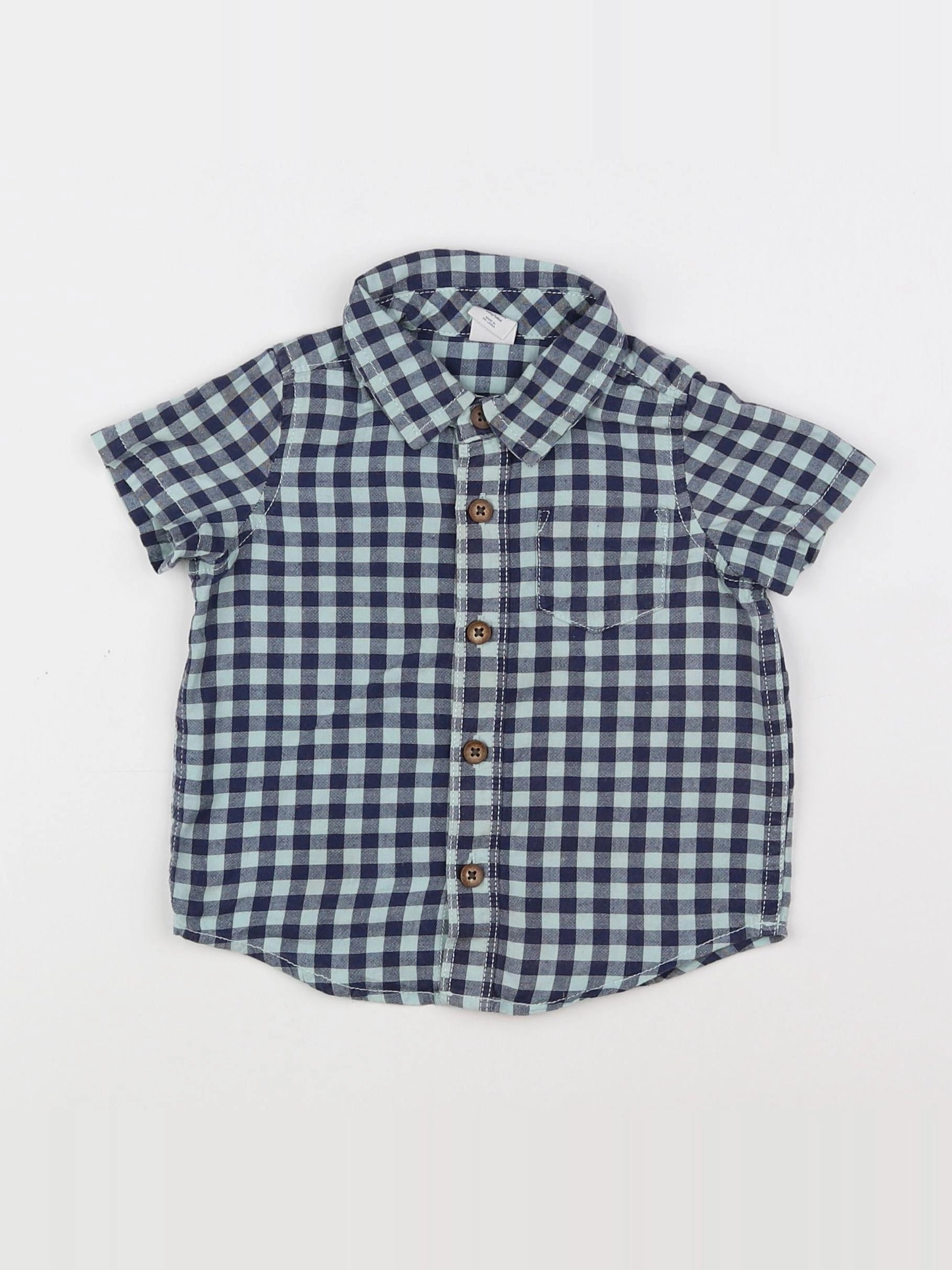 GAP - chemise bleu - 6/12 mois
