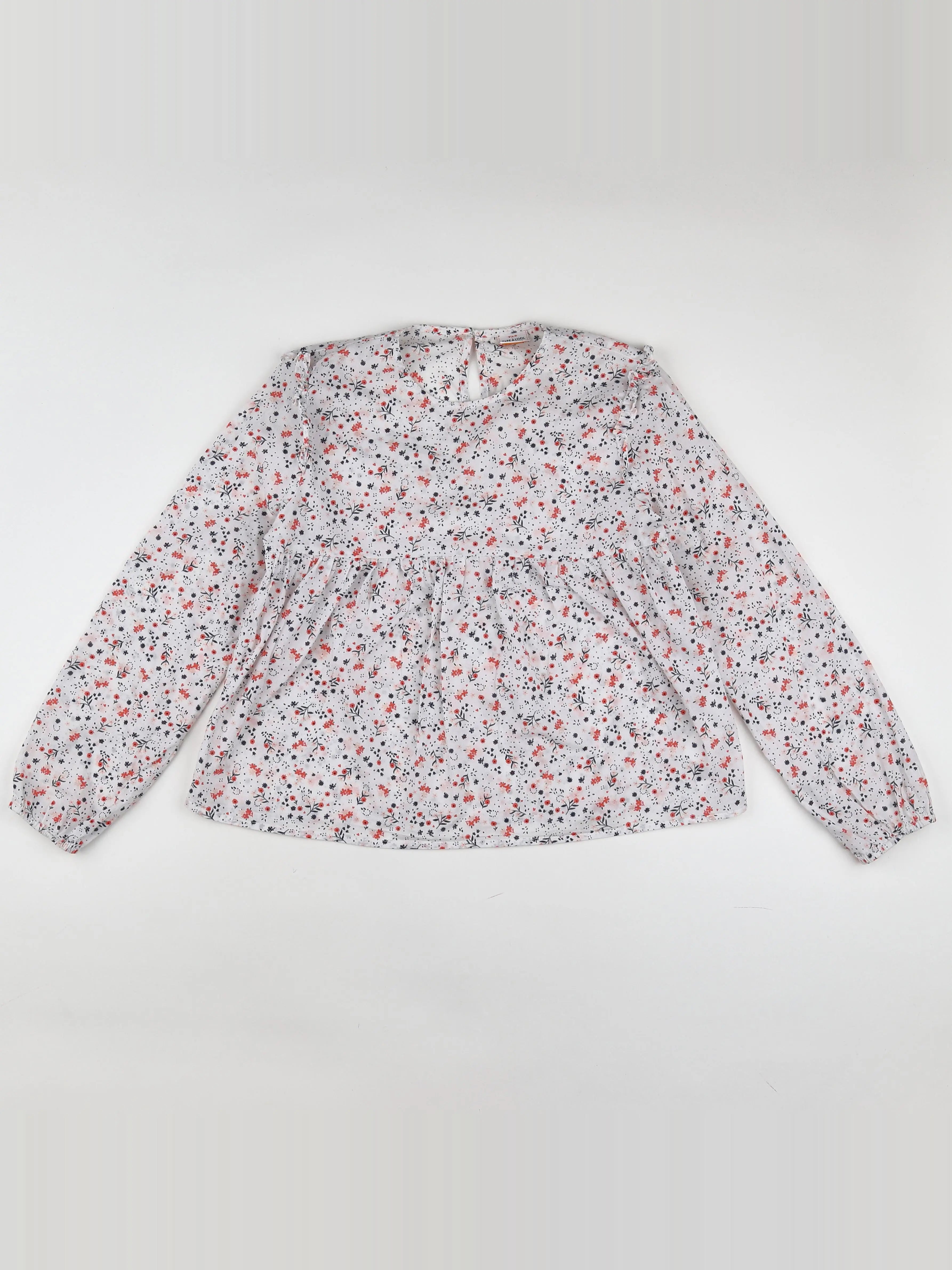 Tape à l'oeil - blouse blanc, rouge - 12 ans