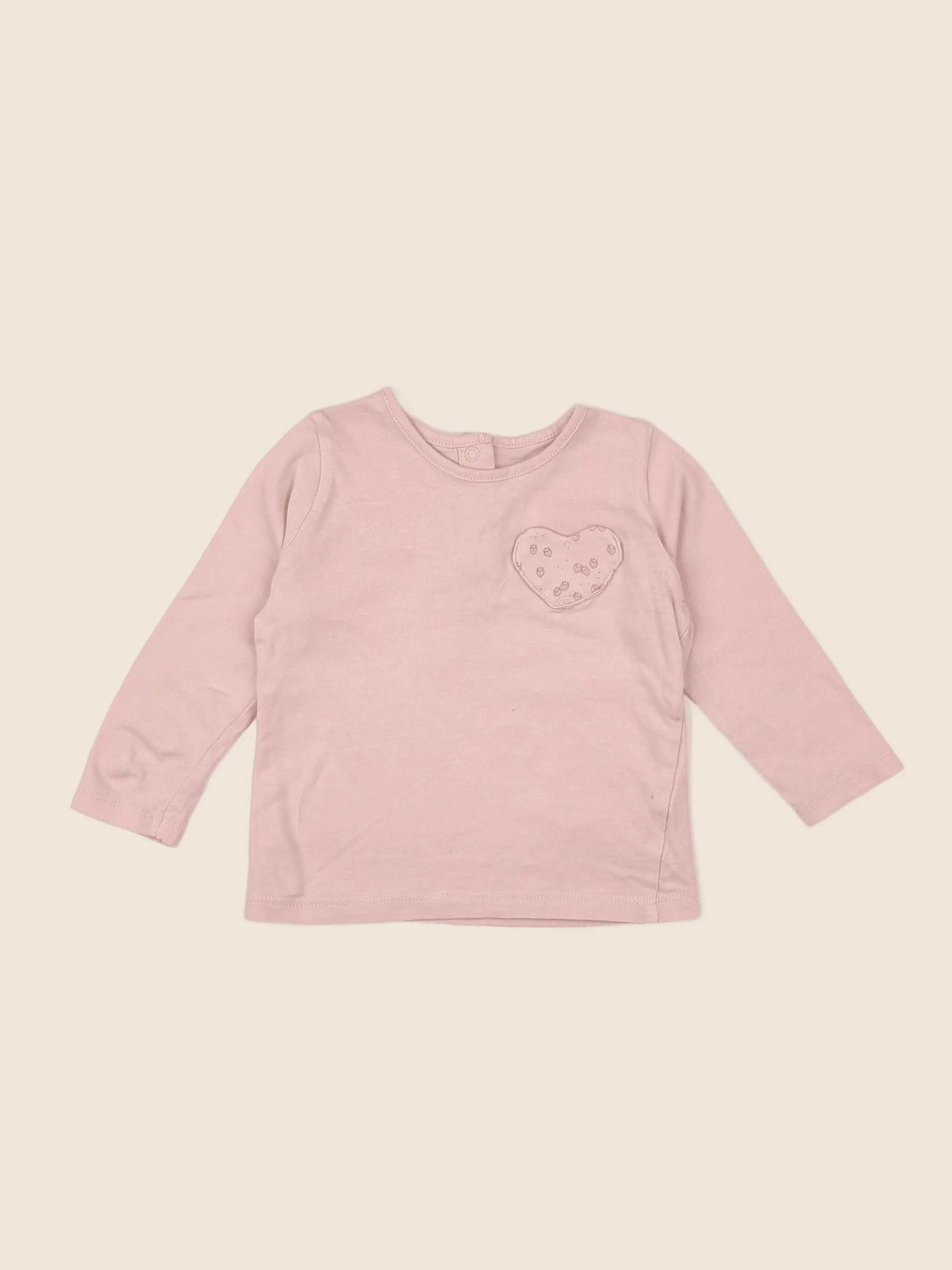 Vertbaudet - tee-shirt rose - 12 mois