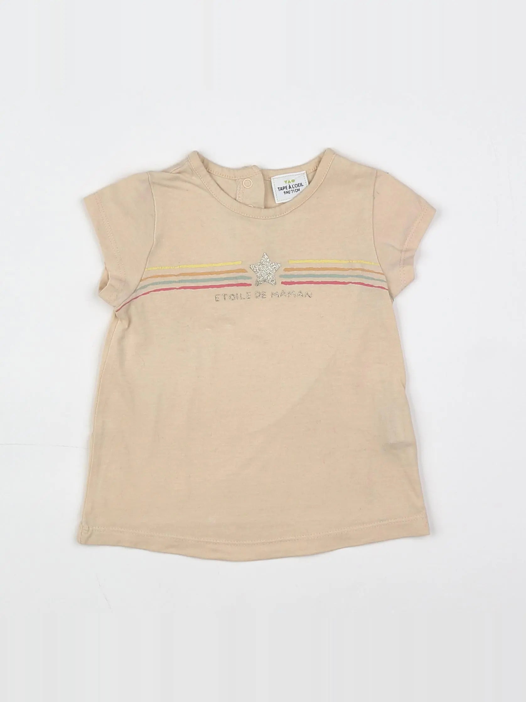 Tape à l'oeil - tee-shirt beige - 9 mois