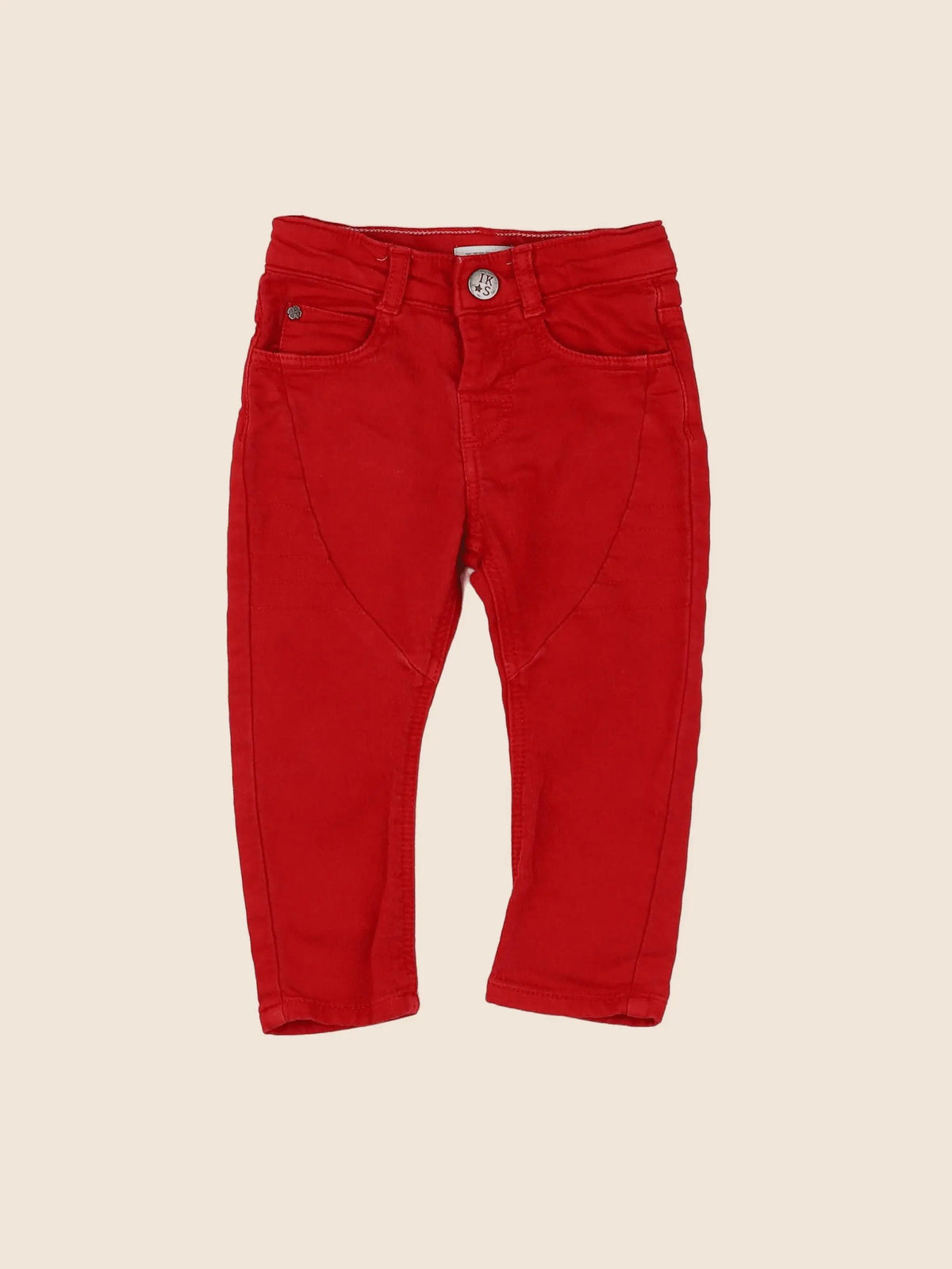 IKKS - pantalon rouge - 12 mois