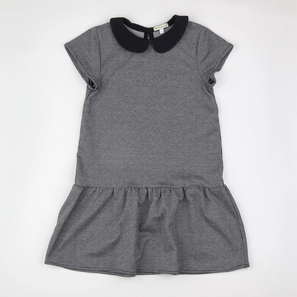 Vertbaudet - robe gris, noir - 8 ans