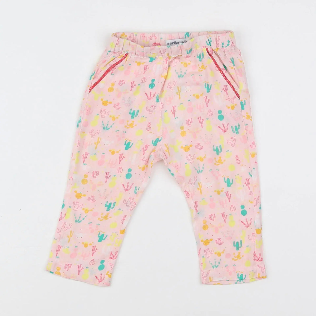 Vertbaudet - pantalon multicolore - 9 mois