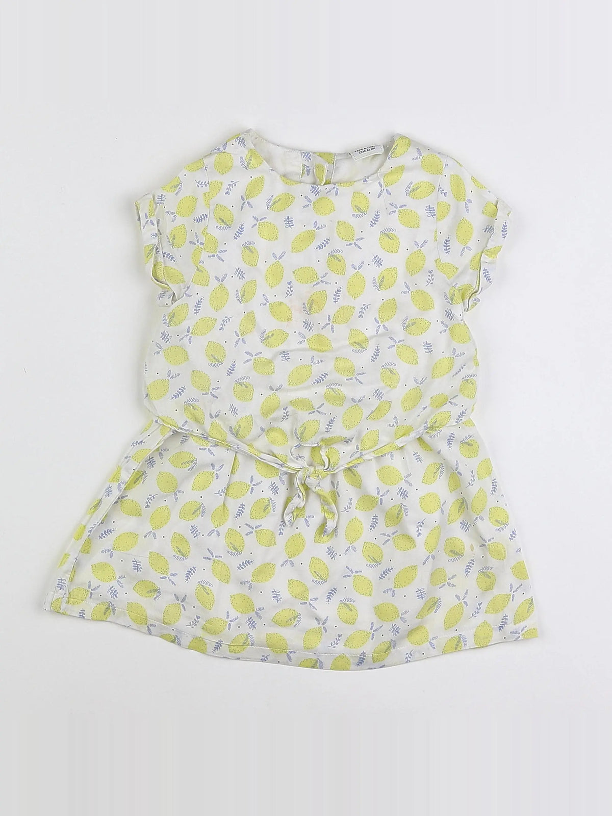 Tape à l'oeil - robe blanc, jaune - 2 ans