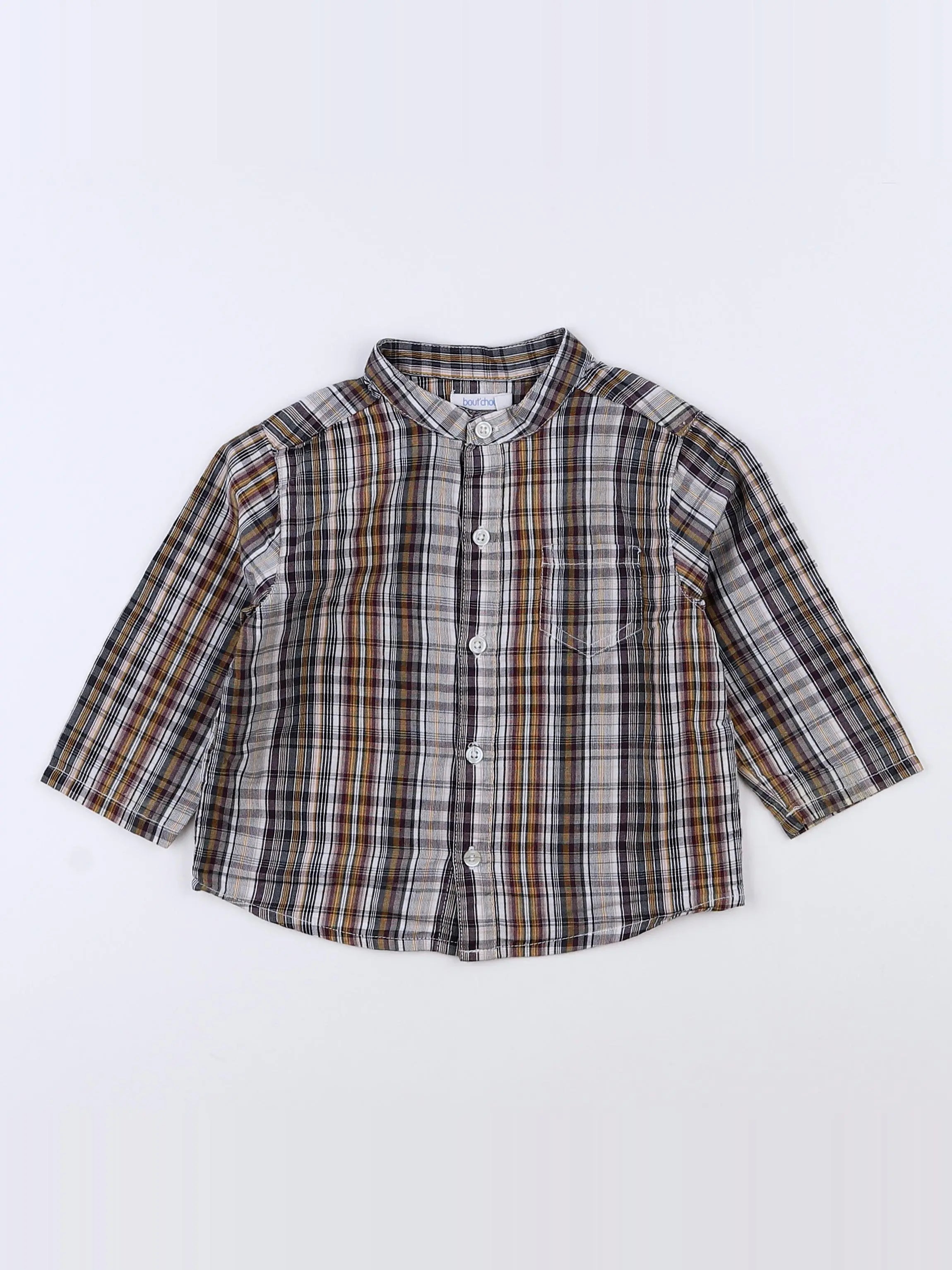 Boutchou - chemise multicolore - 9 mois