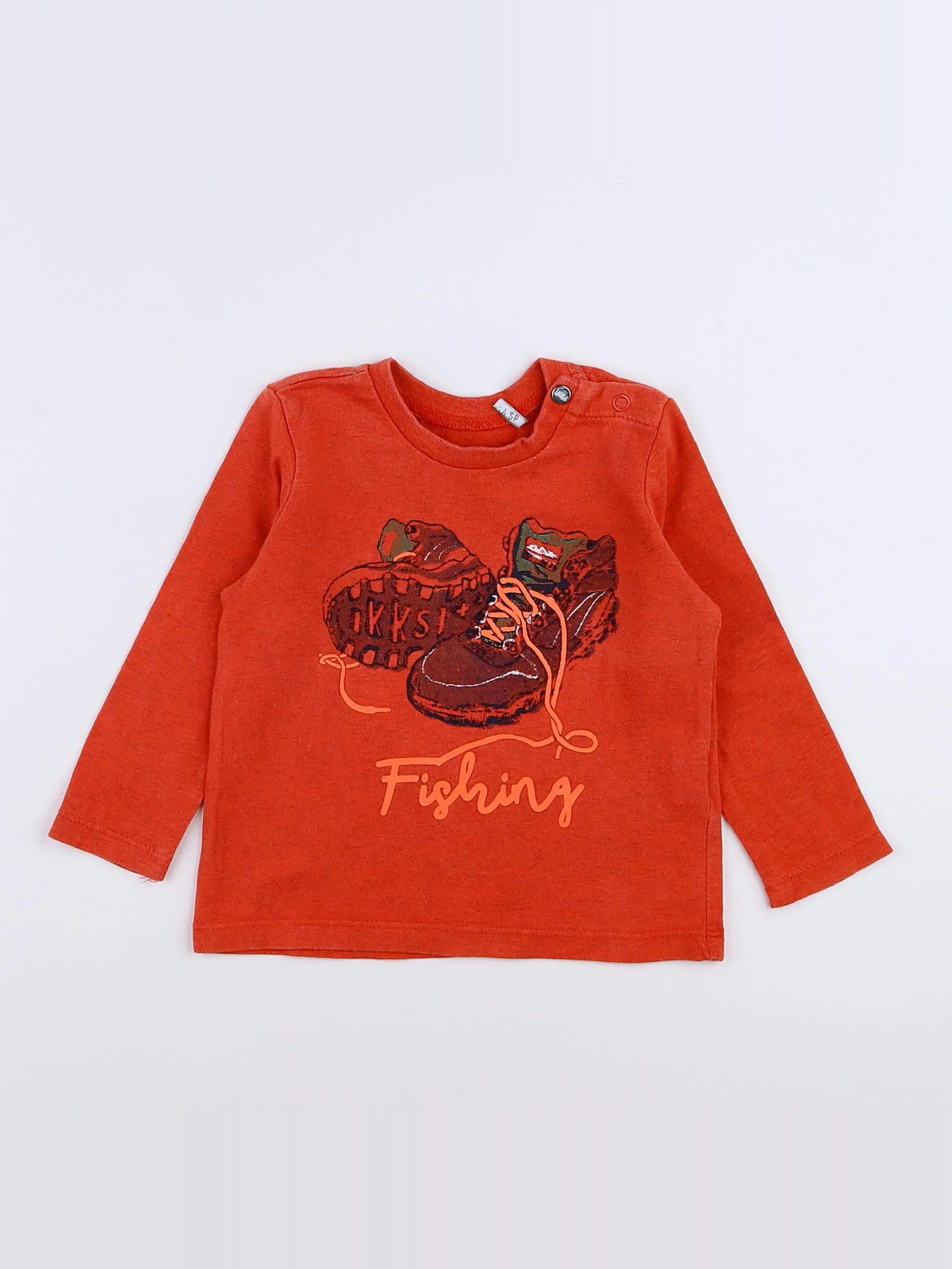 IKKS - tee-shirt orange - 6 mois