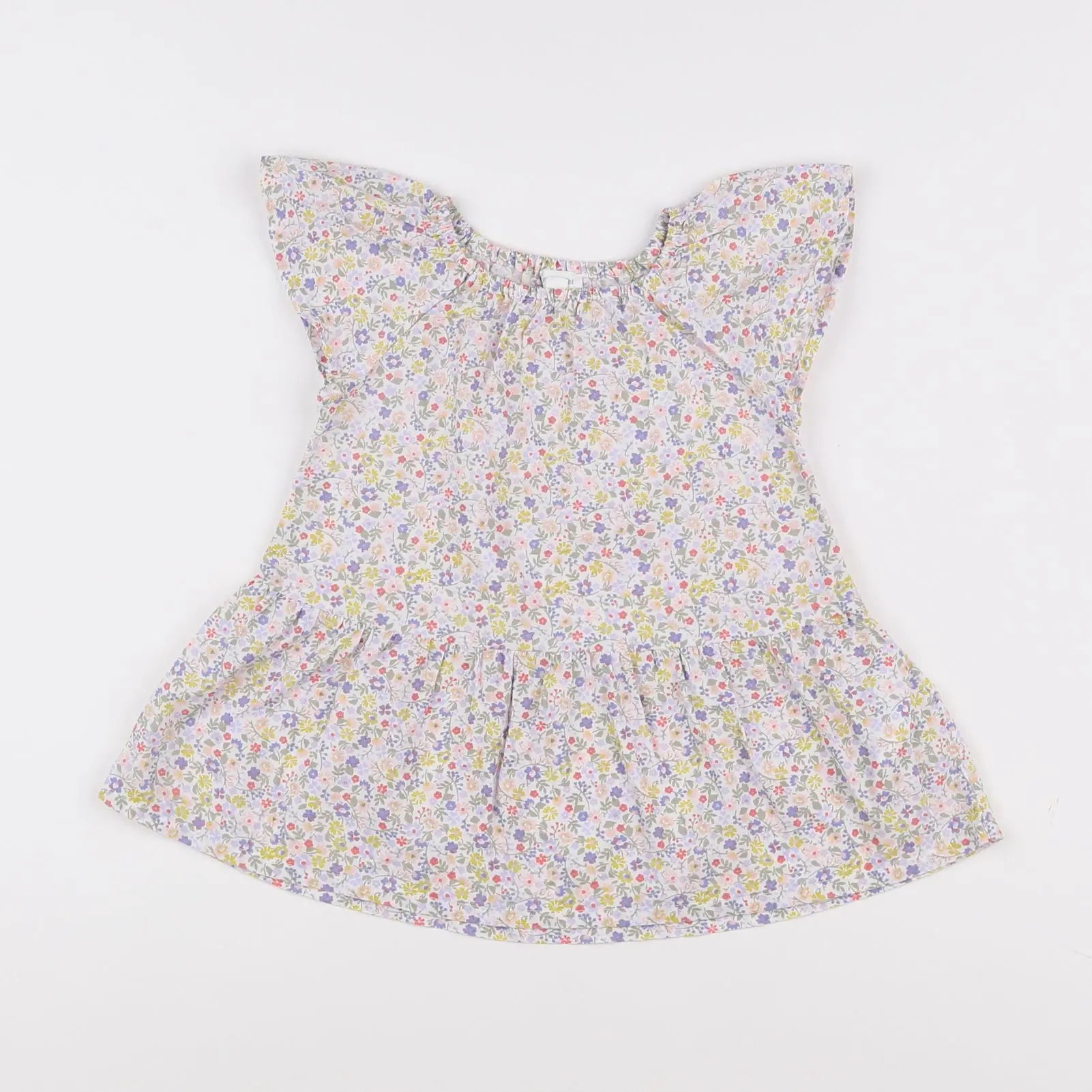 Vertbaudet - robe multicolore - 9 mois