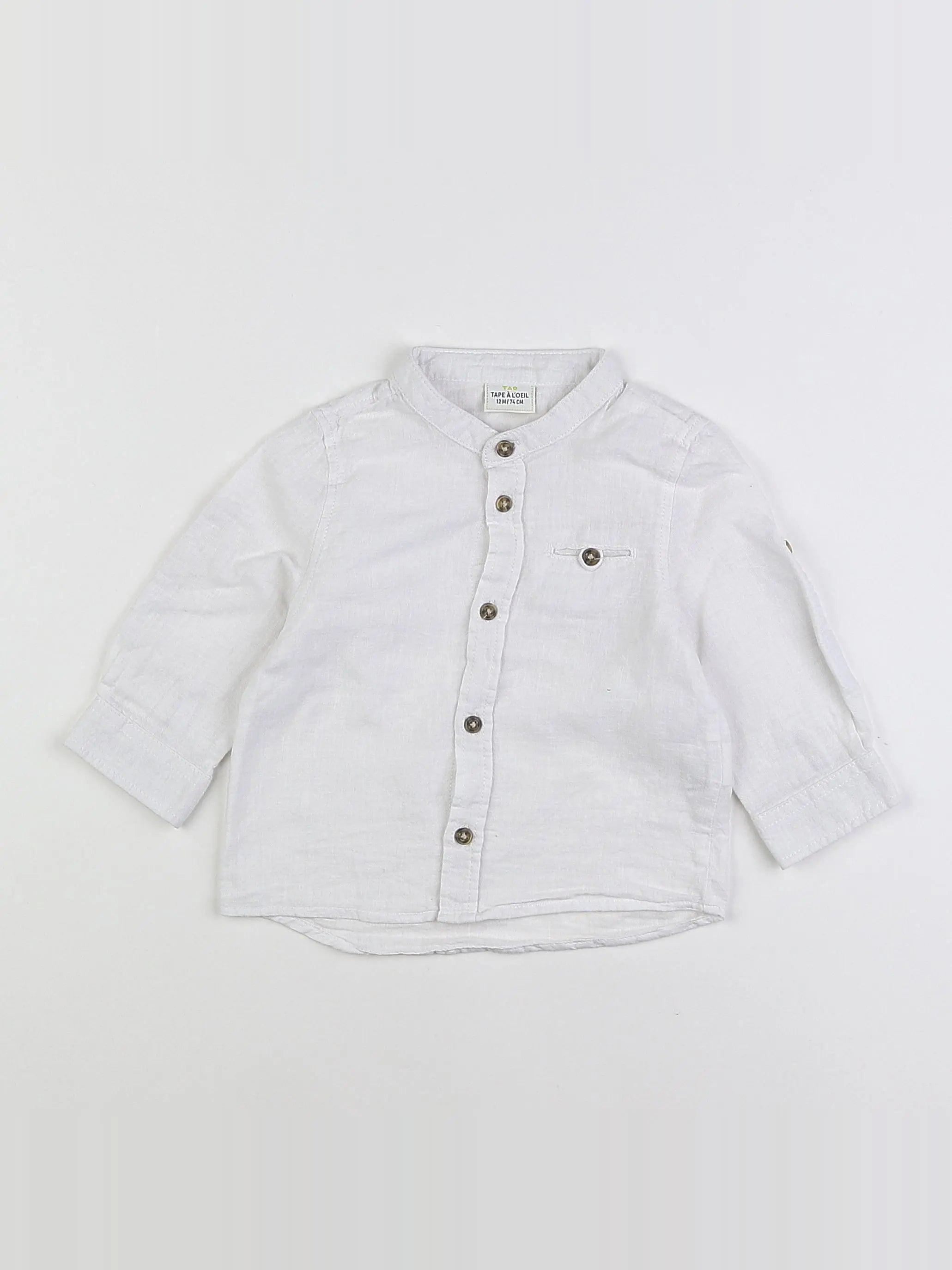 Tape à l'oeil - chemise blanc - 12 mois