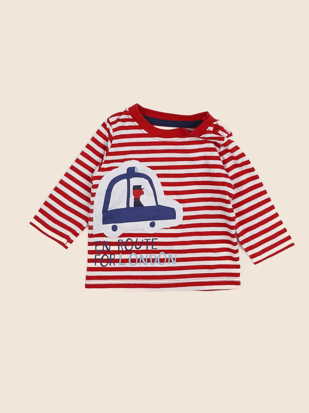 Vertbaudet - tee-shirt rouge - 3 mois
