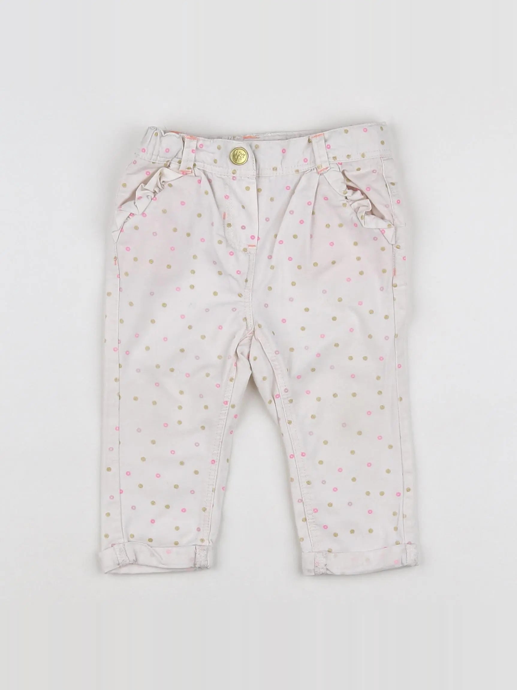 Tape à l'oeil - pantalon rose - 9 mois