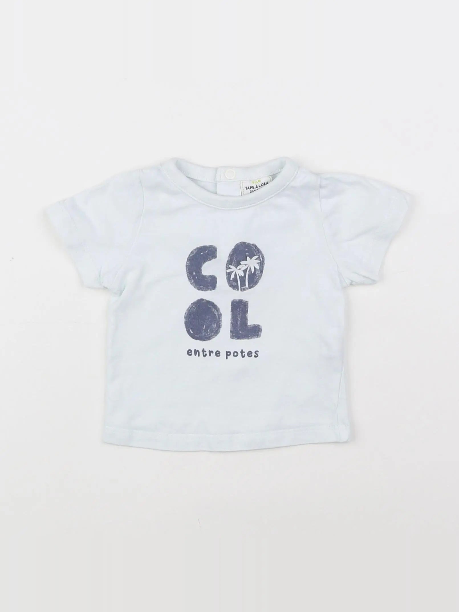 Tape à l'oeil - tee-shirt blanc - 3 mois