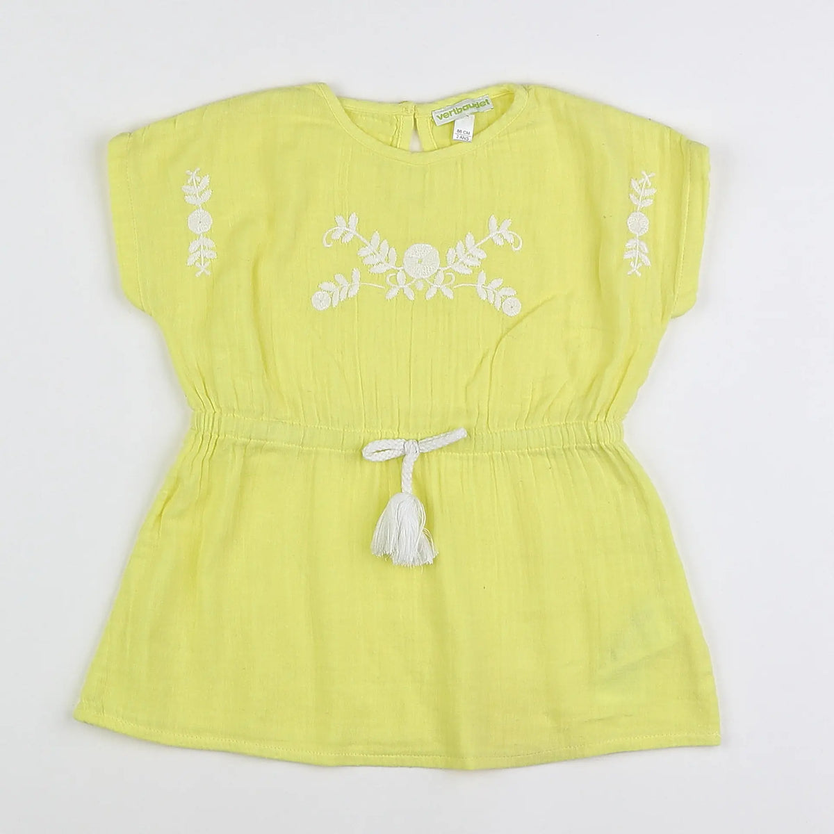 Vertbaudet - robe jaune - 2 ans