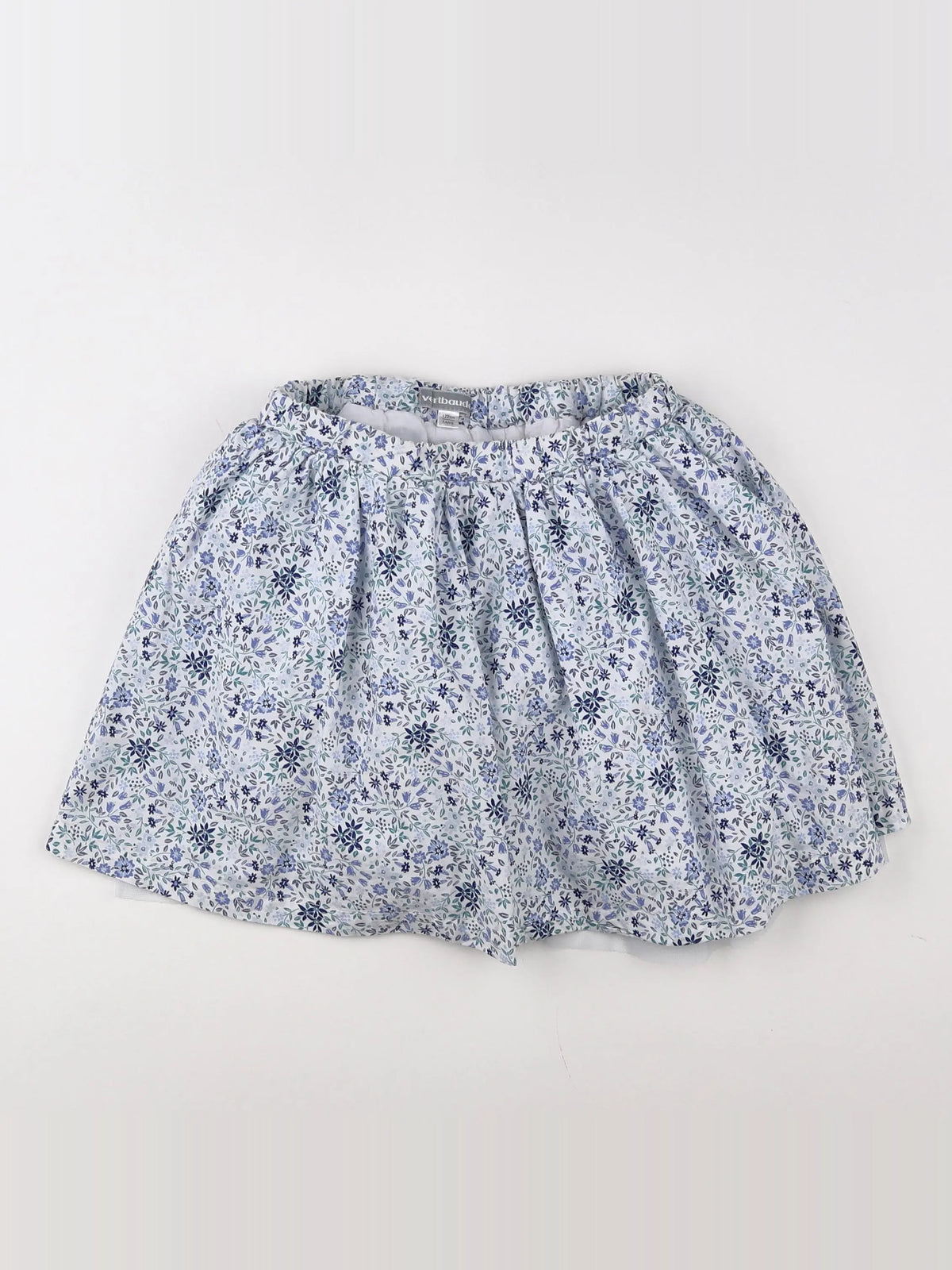 Vertbaudet - jupe blanc, bleu - 7 ans
